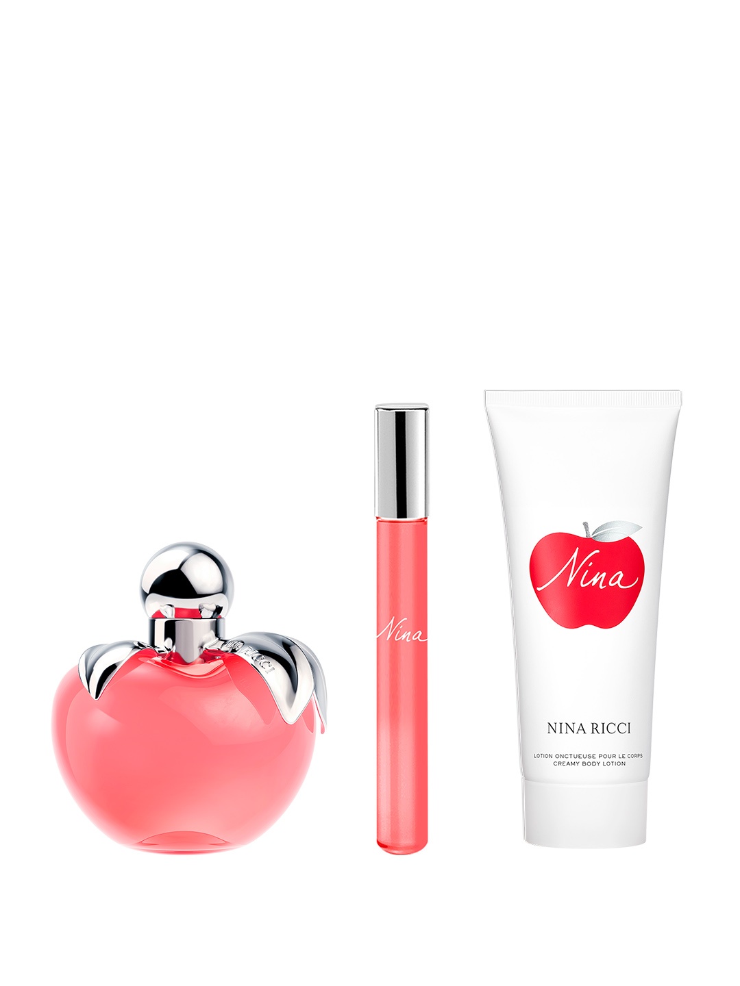 

Nina Ricci Women Nina Fragrance Gift Set - EDT 80ml + Body Lotion 75ml + Roll-On 10ml, Red