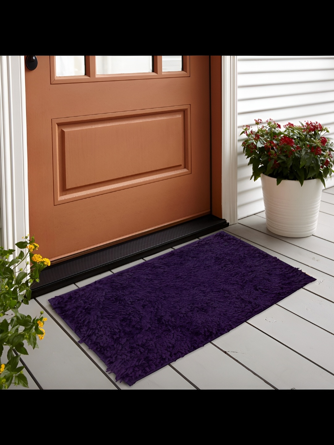 

Abhsant Purple Anti-skid Water Absorbing Doormat