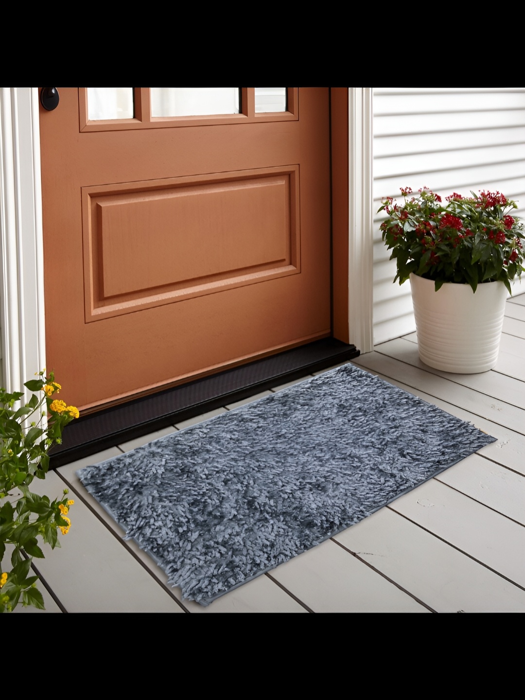 Abhsant Grey Anti-skid Water Absorbing Doormat