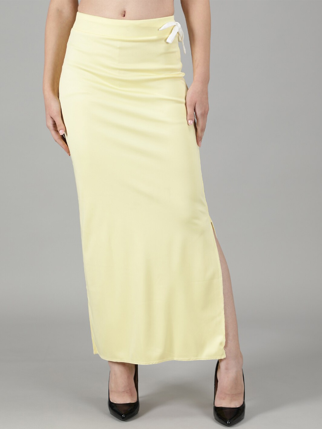 

Plus Size Elasticated Saree Shapewear, Yellow