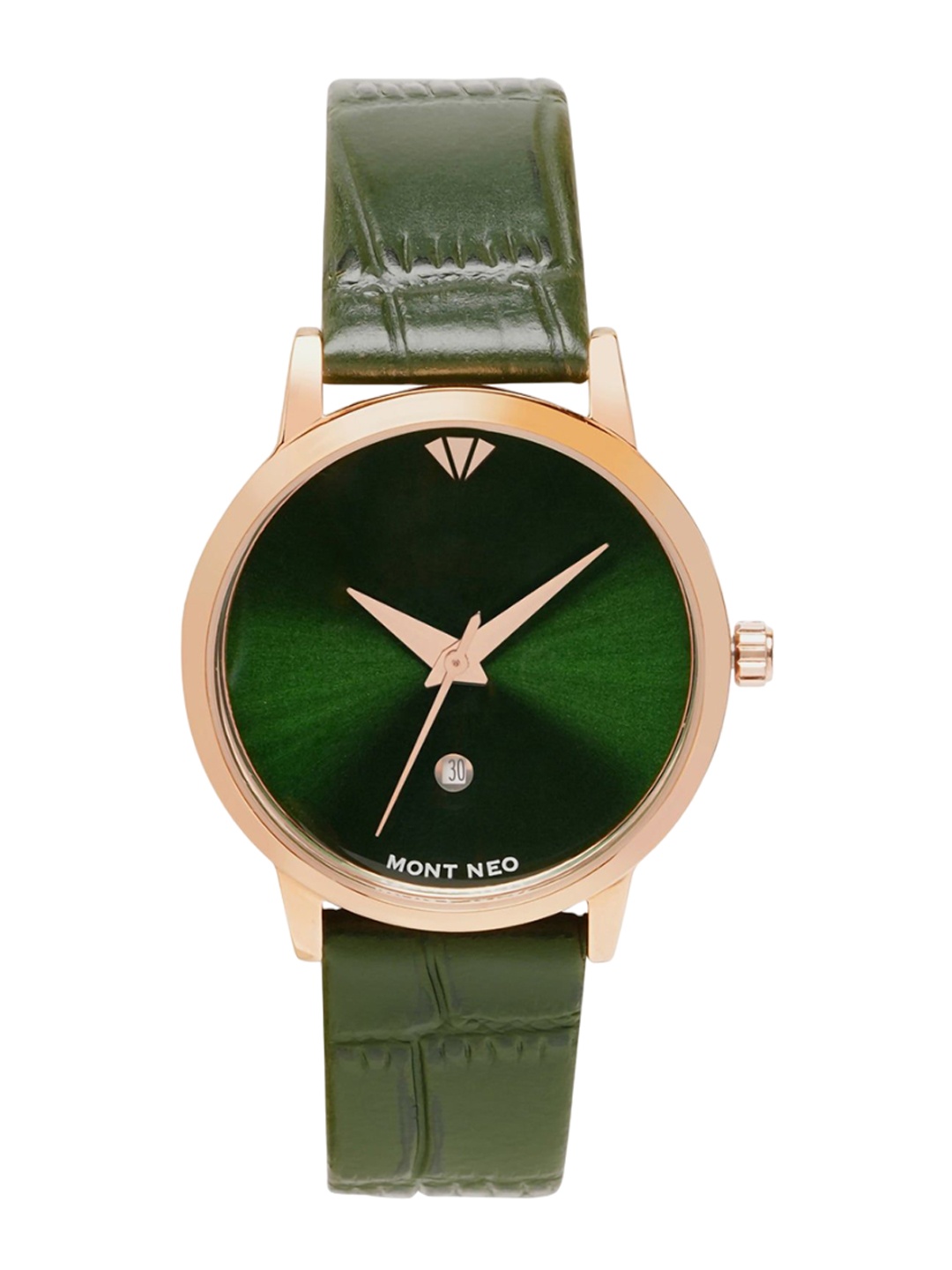 

MONT NEO Women Leather Straps Analogue Watch L1034E-L3314, Green
