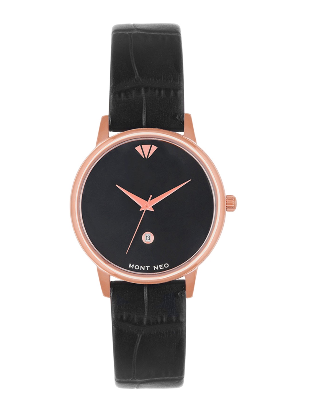 

MONT NEO Women Dial & Leather Straps Analogue Watch L1034E-L3304, Black
