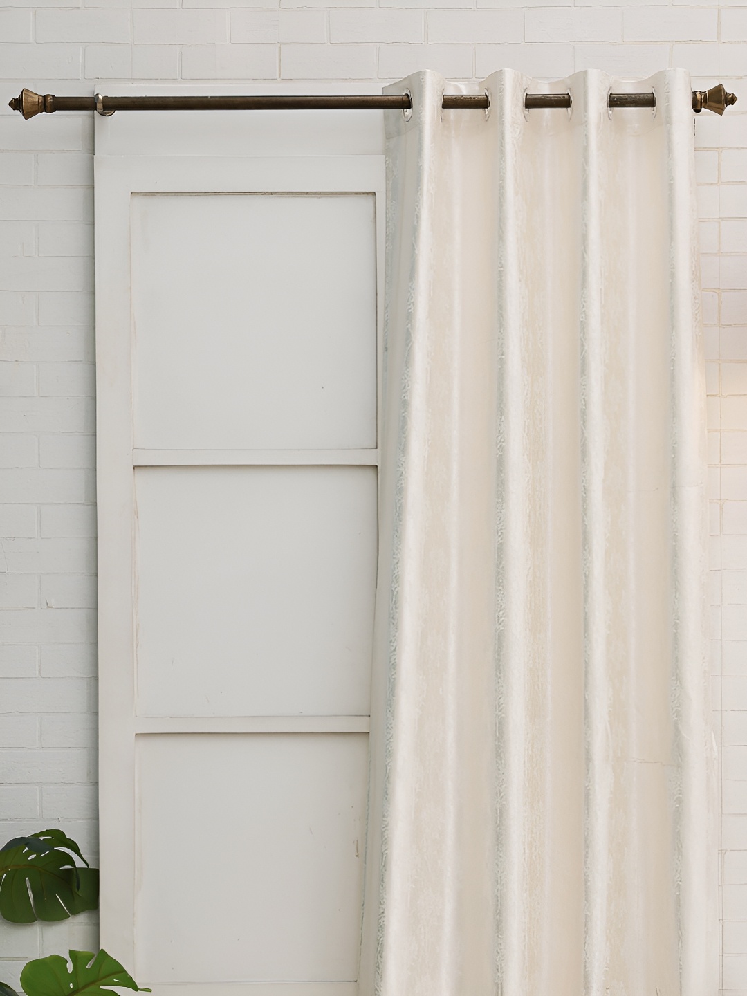 

Ariana Off White Floral Room Darkening Eyelet Window Curtain