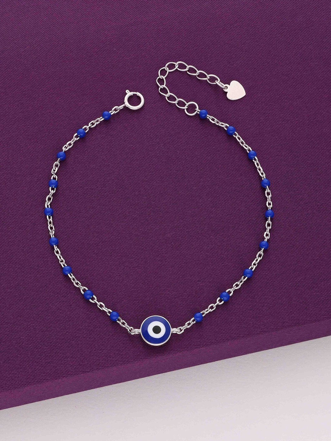 

KAI JEWEL 925 Sterling Silver Cubic Zirconia Rhodium-Plated Link Bracelet