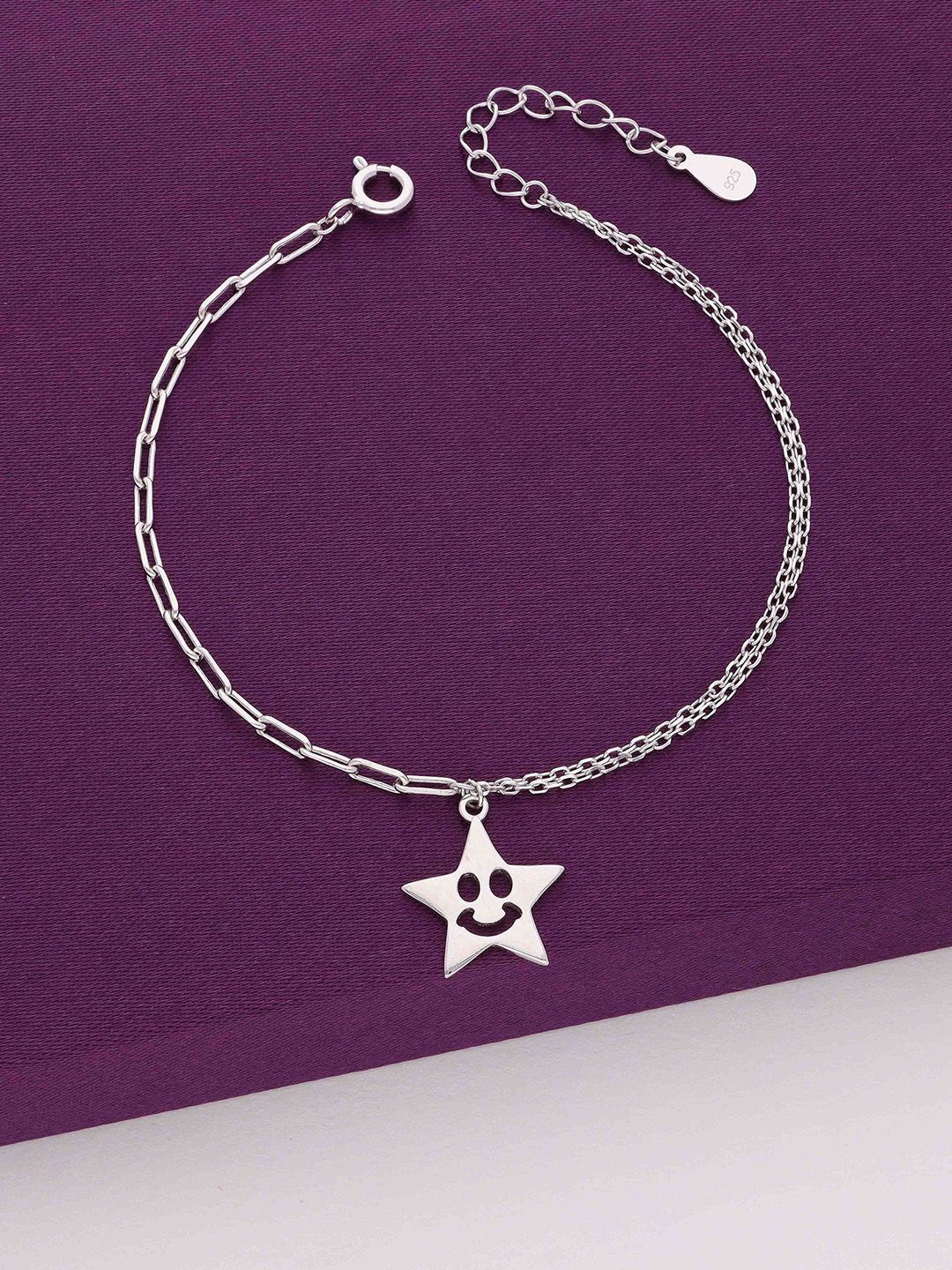 

KAI JEWEL Sterling Silver Cubic Zirconia Rhodium-Plated Link Bracelet