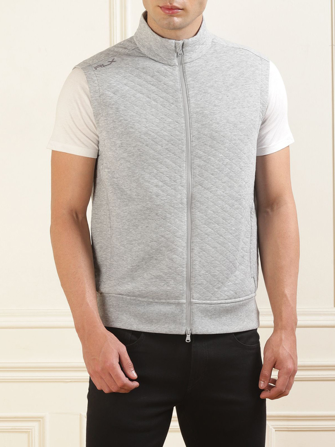 

Polo Ralph Lauren Double Knitted Sleeveless Quilted Jacket, Grey