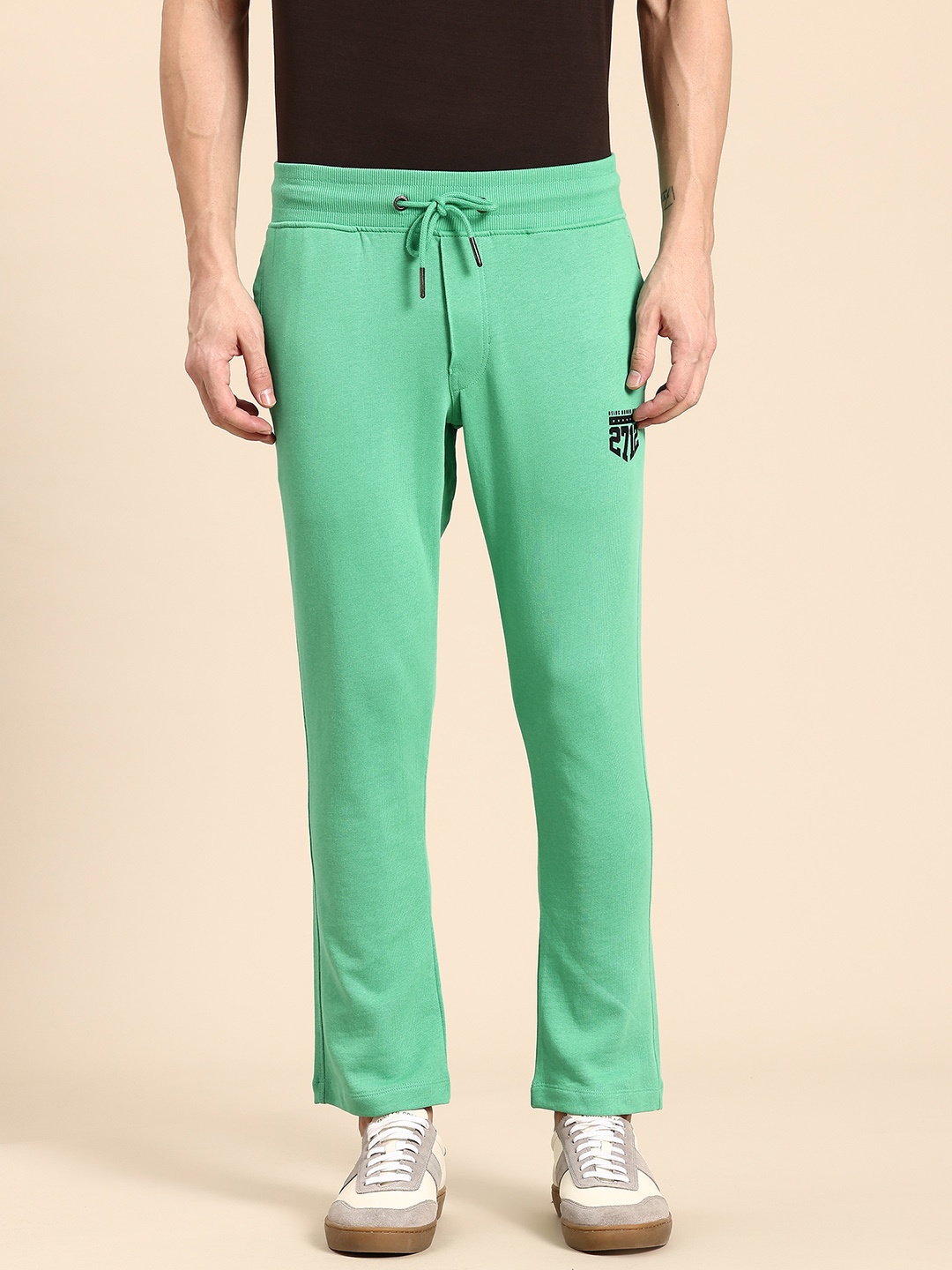 

Being Human Men Pure Cotton Track Pants, Green