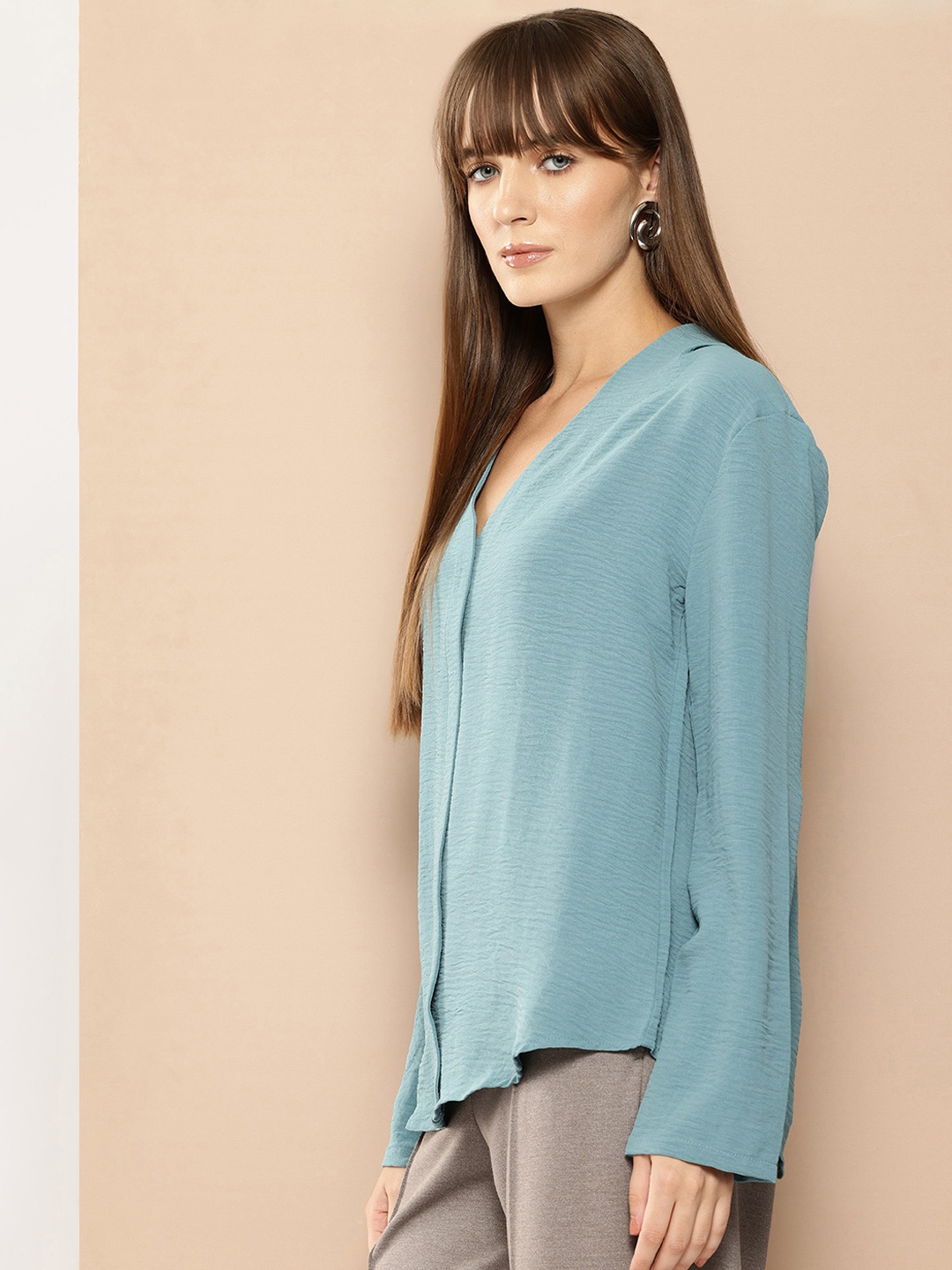 

her by invictus Textured Top, Green