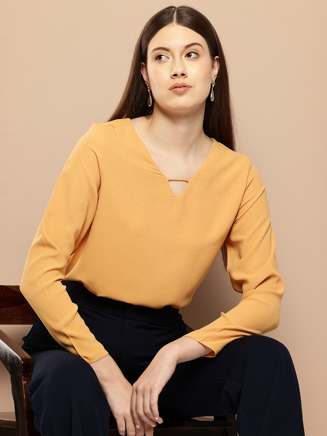 

her by invictus Solid Top, Mustard