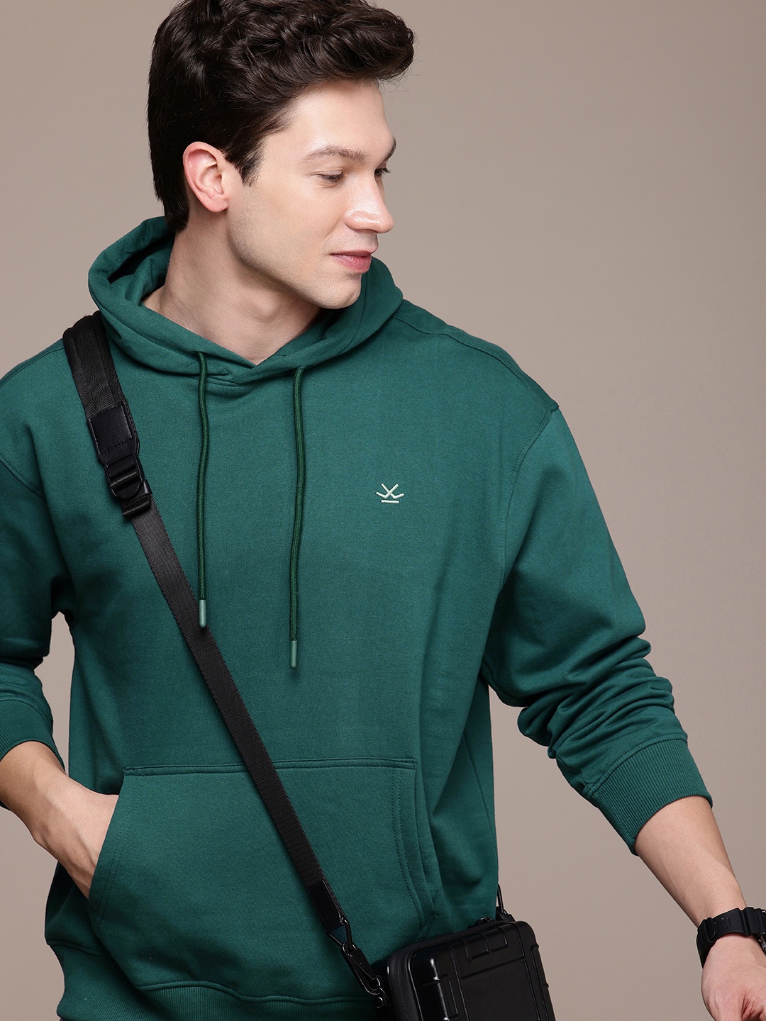 

WROGN Oversized Fit Hooded Sweatshirt, Teal