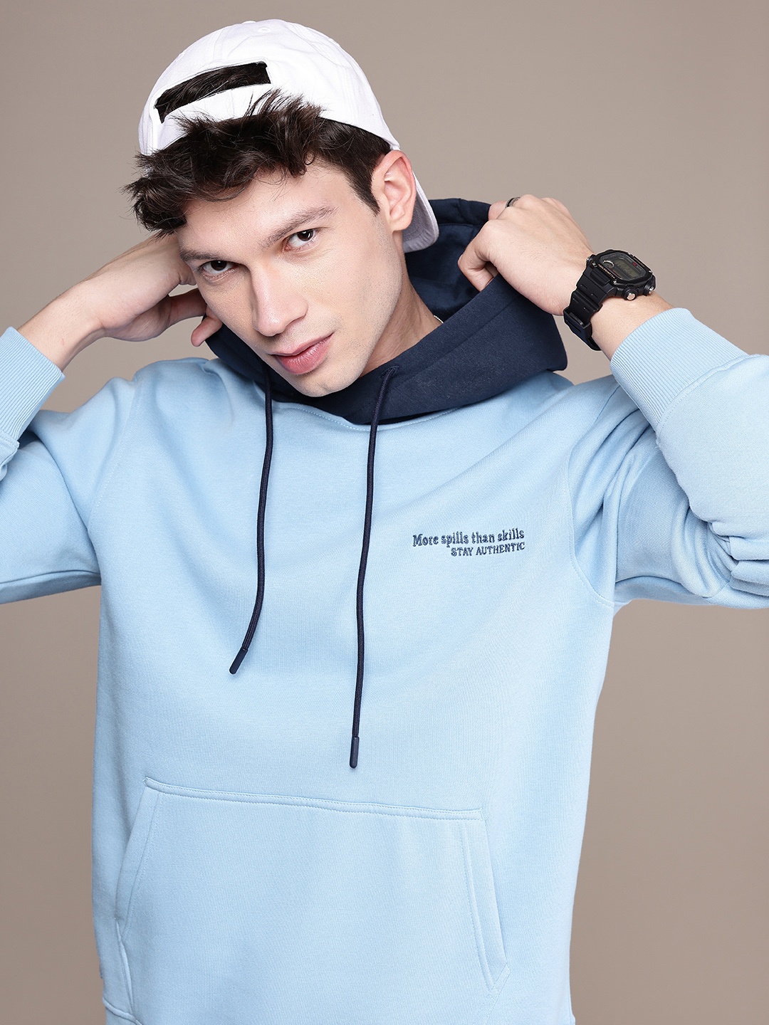 

WROGN Hooded Sweatshirt, Blue