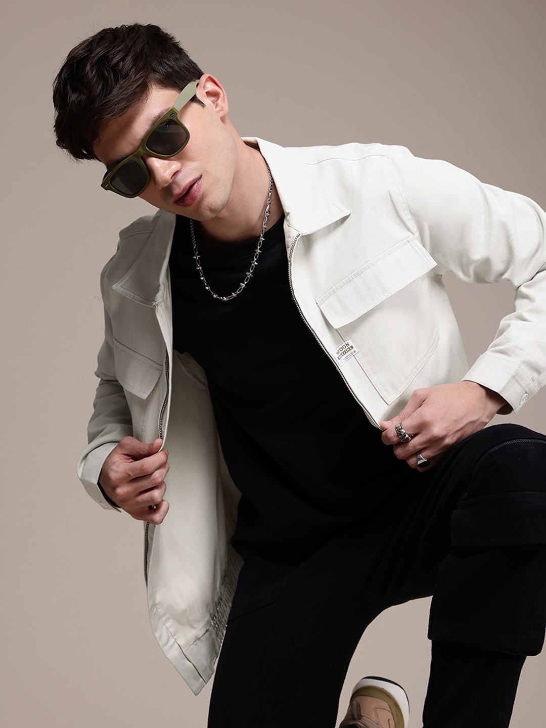 

WROGN Pure Cotton Tailored Jacket, White