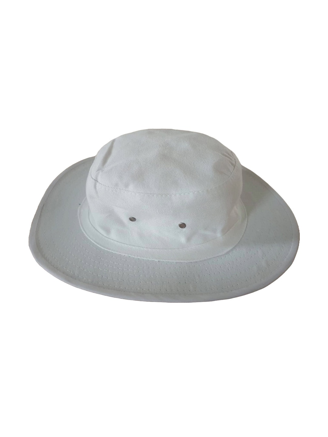 

TEEMOODS Men White Solid Sun Hat