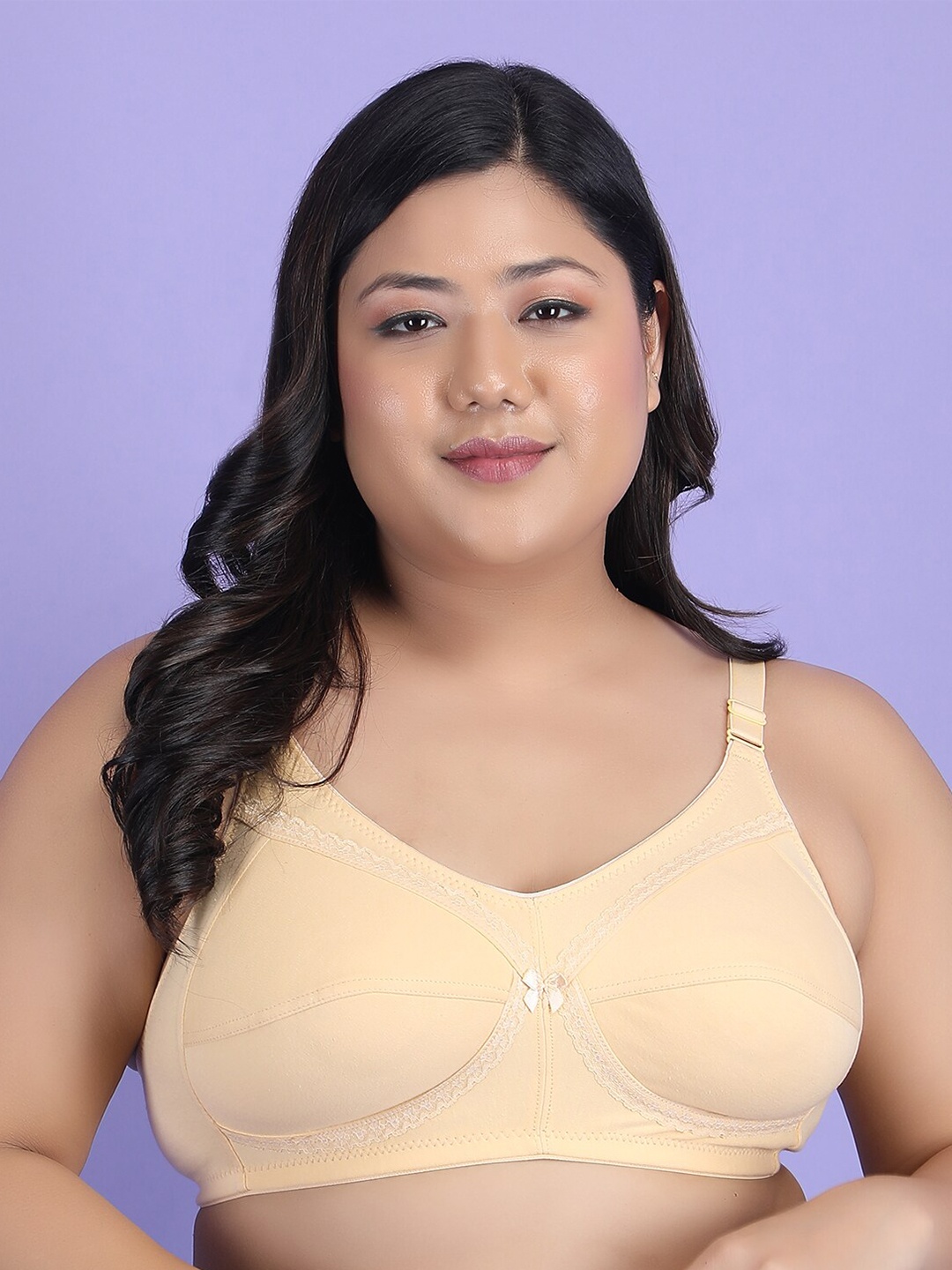 

Klassik Plus Size Full Coverage Bra, Beige