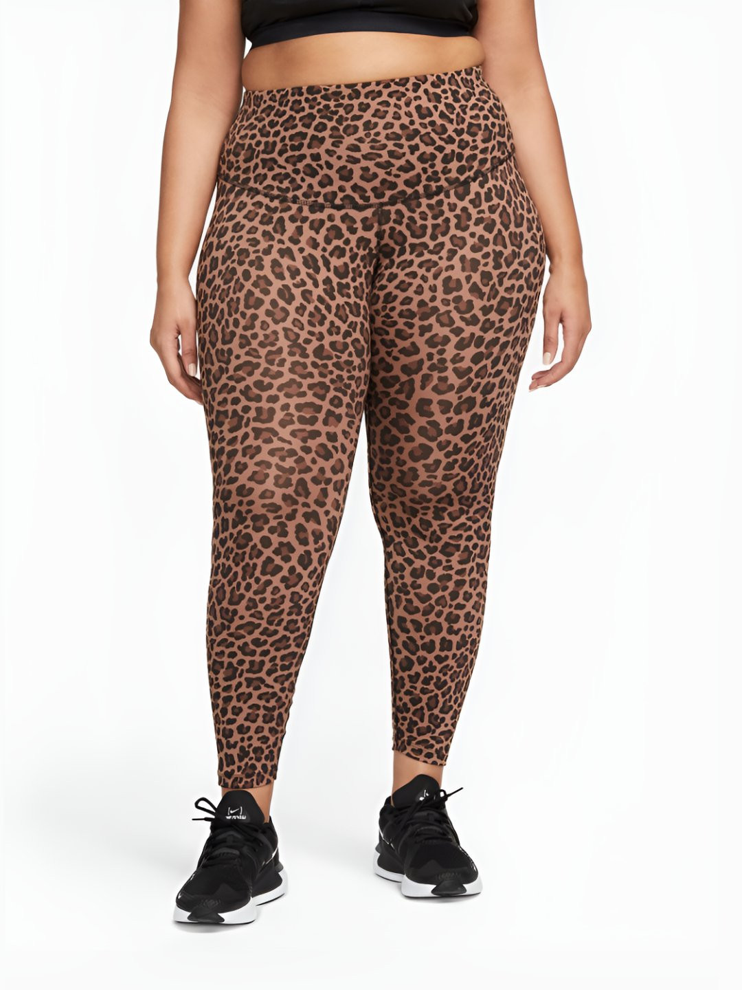 

Nike One Women's High-Waisted Printed Leggings (Plus Size), Brown