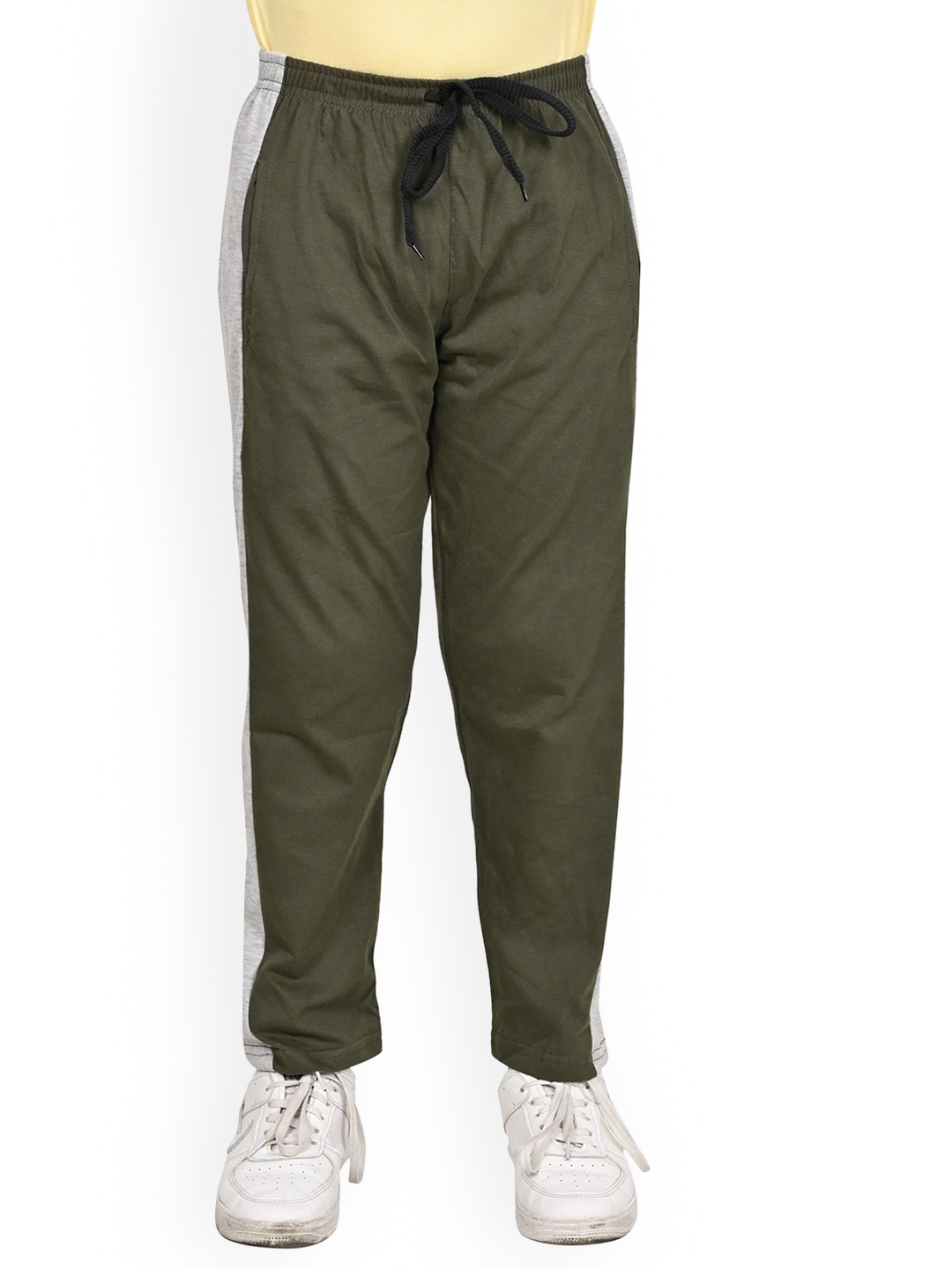 

BAESD Boys Pure Cotton Track Pants, Olive