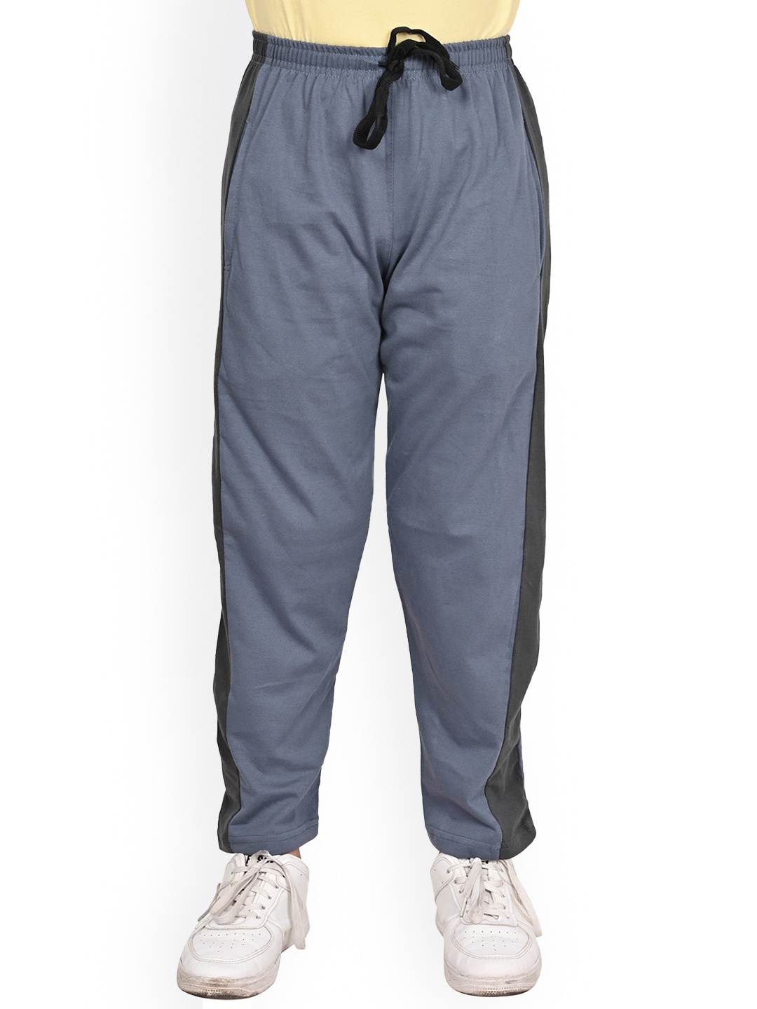 

BAESD Boys Cotton Track Pant With Side Panel Details, Grey