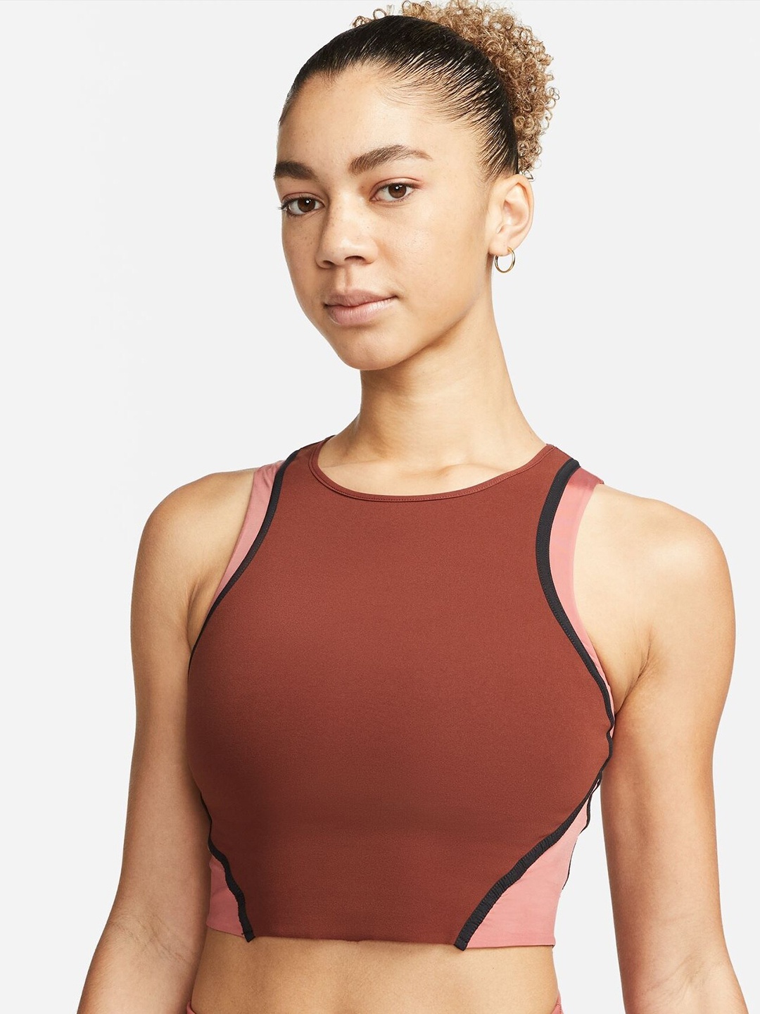 

Nike Yoga Dri-FIT Luxe Women's Cropped Tank, Brown