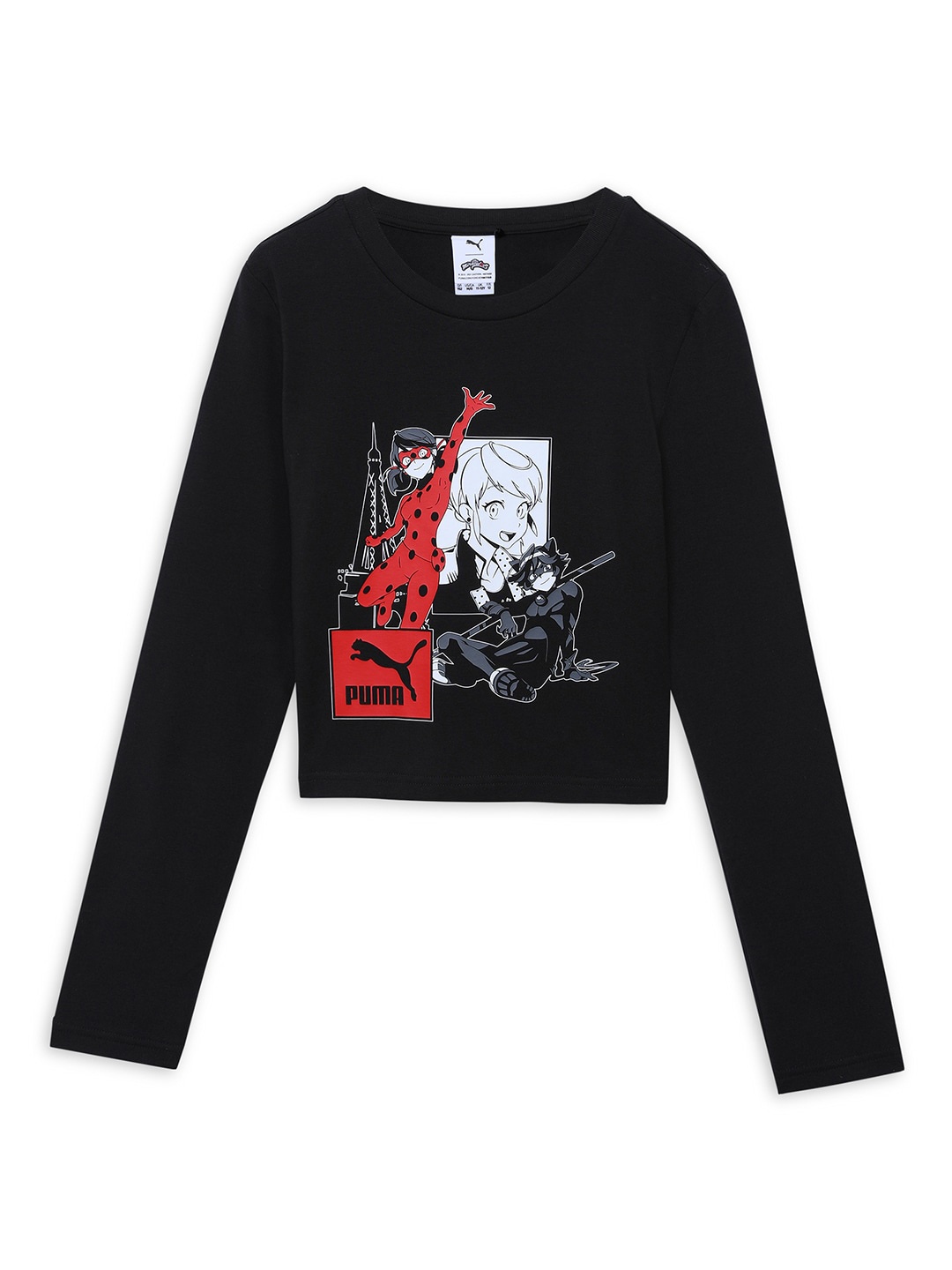 

Puma Girls x MIRACULOUS Youth Bodycon Cotton Shirt, Black