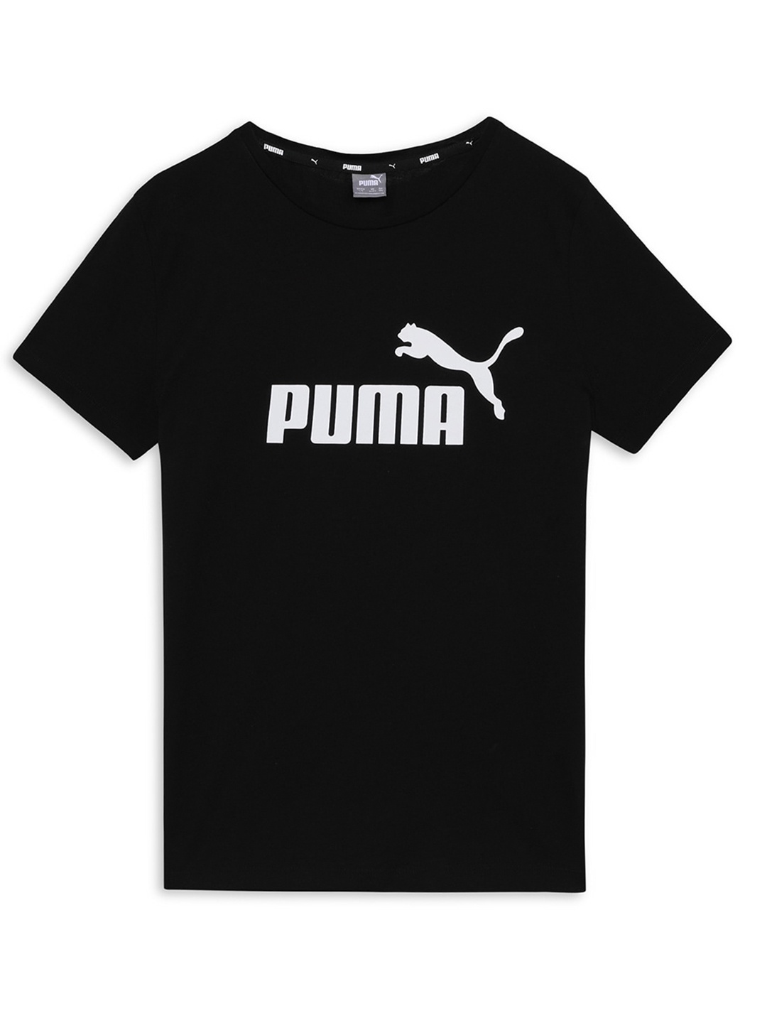 

Puma Ess Youth Girls Logo Cotton T-shirt, Black