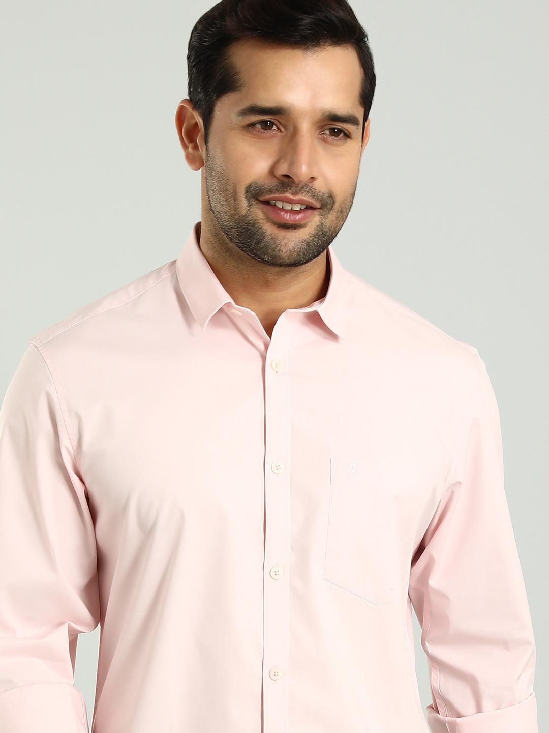 

Indian Terrain Classic Slim Fit Spread Collar Shirt, Pink