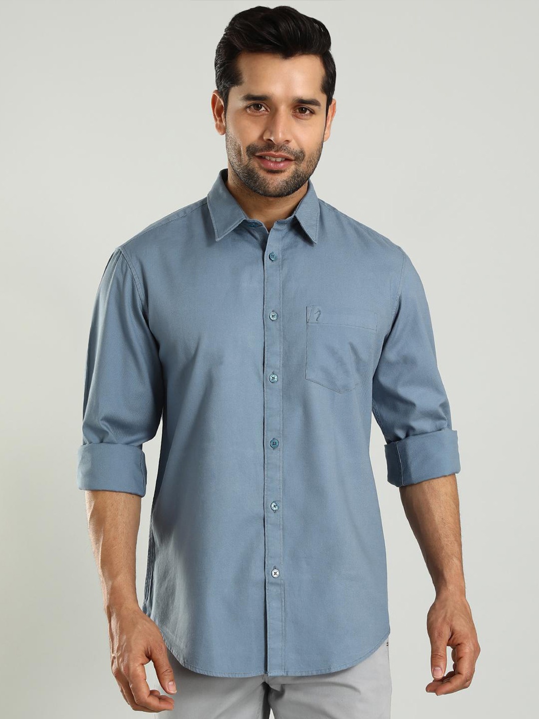 

Indian Terrain Classic Slim Fit Pure Cotton Casual Shirt, Brown