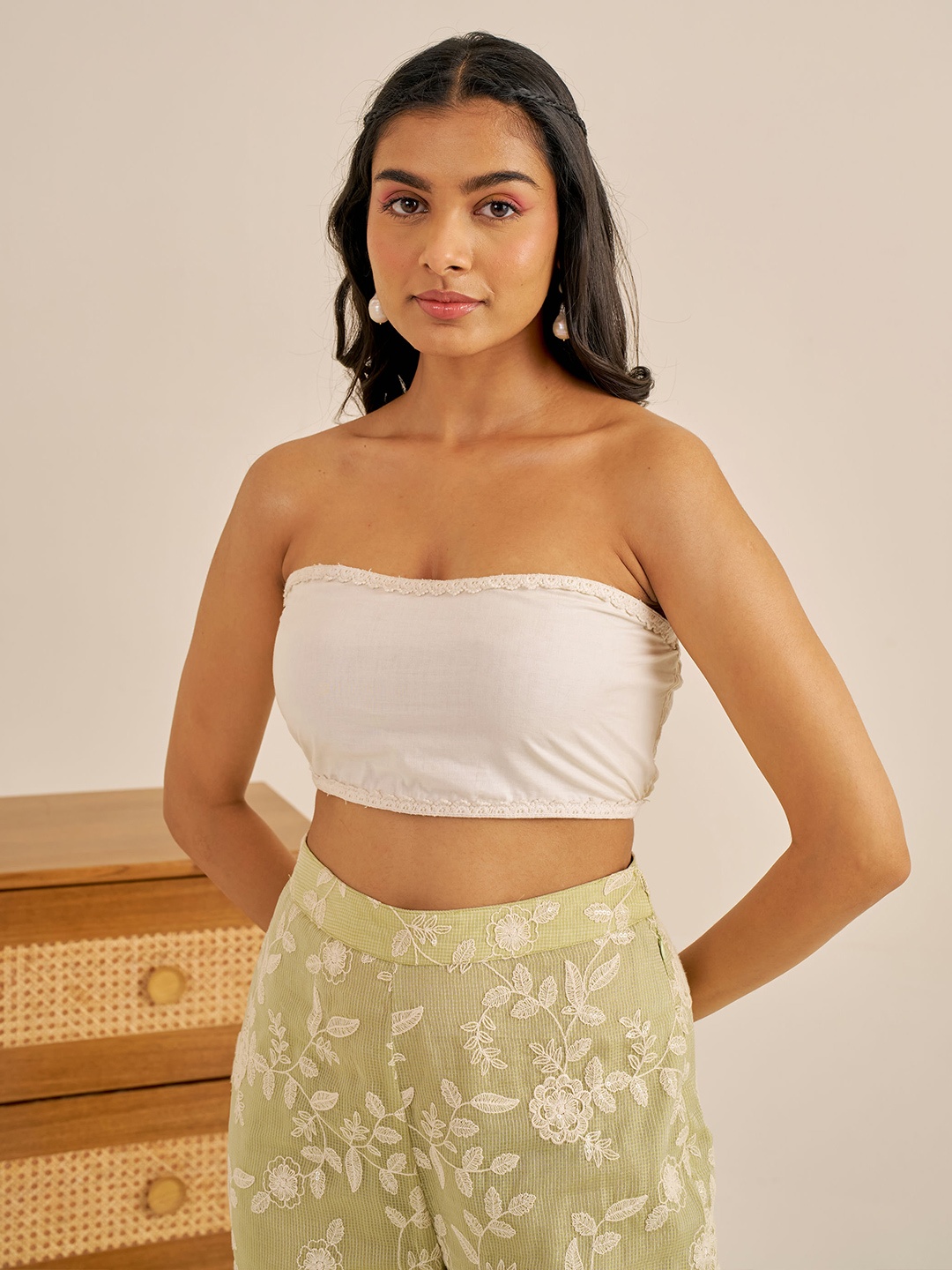 

Alaya By Stage3 Women Cotton Tube Top, White