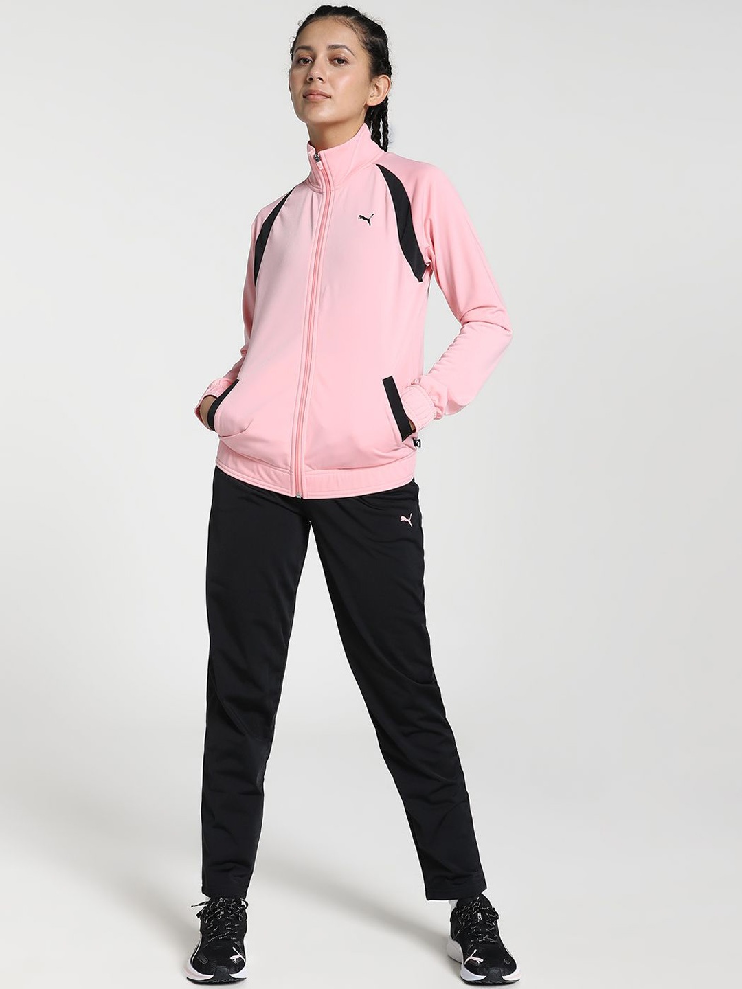 

Puma Women Classic Tricot Regular Fit Tracksuit, Pink