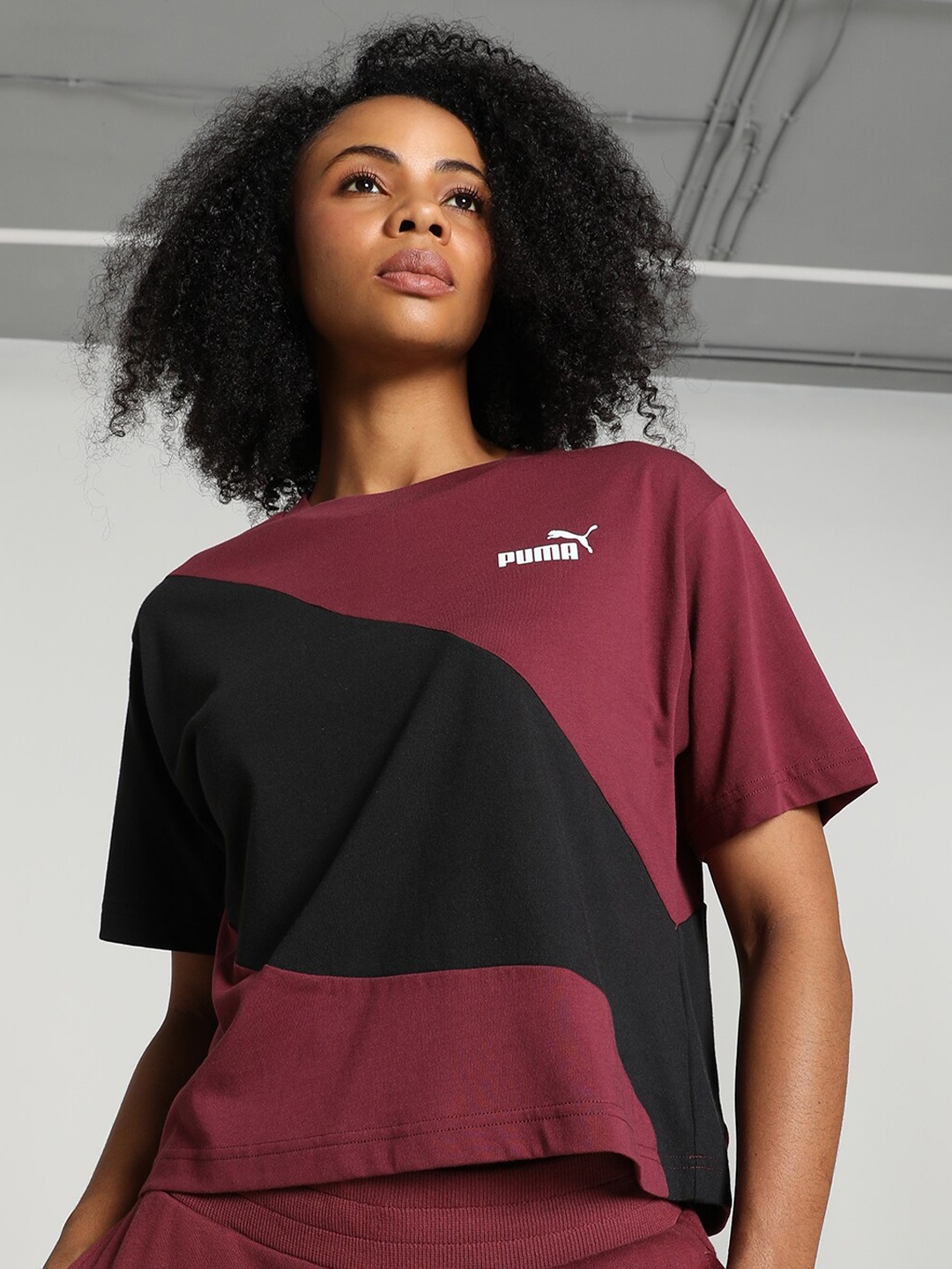 

PUMA POWER Cat Women's Cropped T-shirt, Red