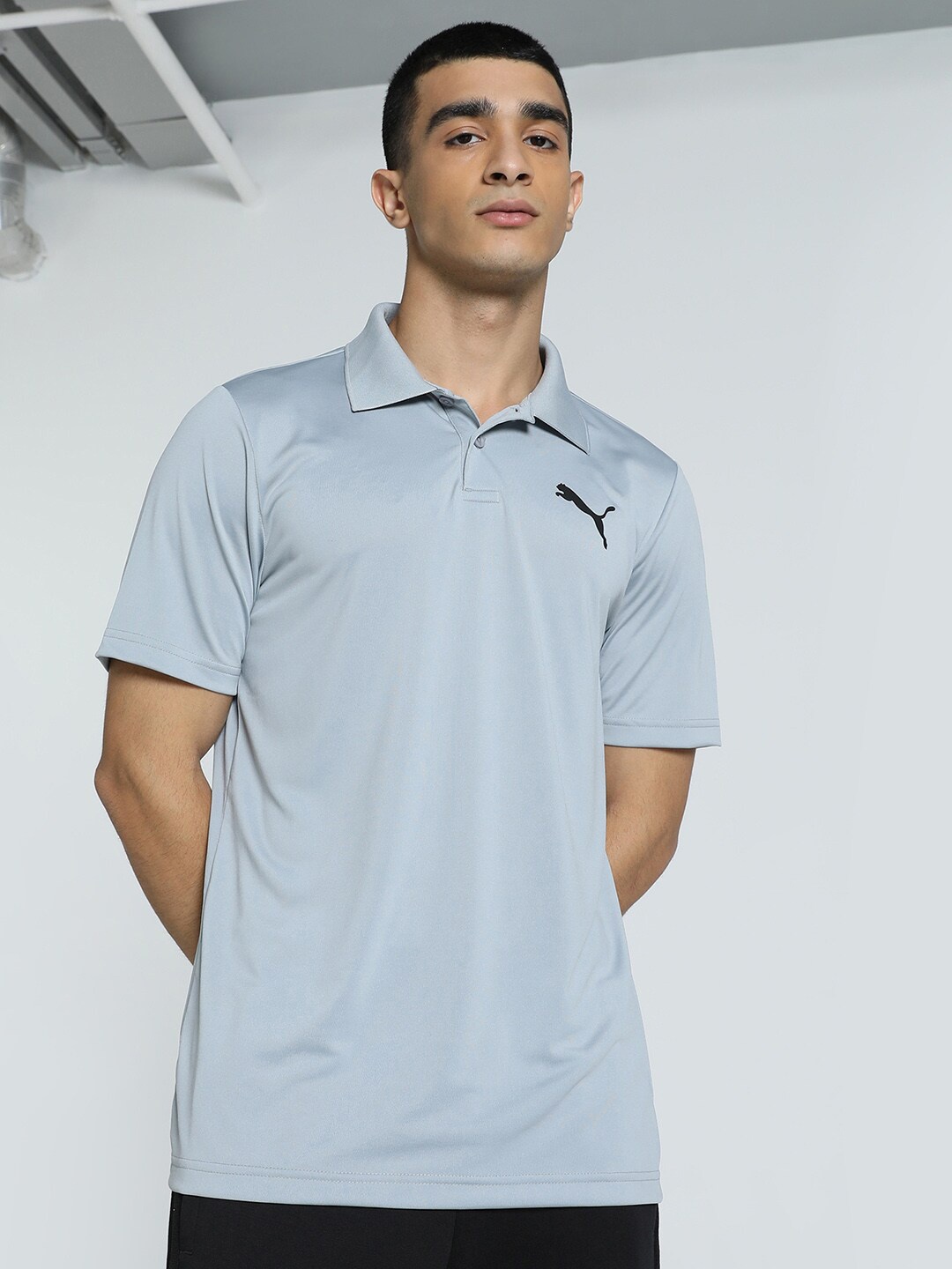 

Puma CR Team Cricket Polo Collar T-Shirt, Grey