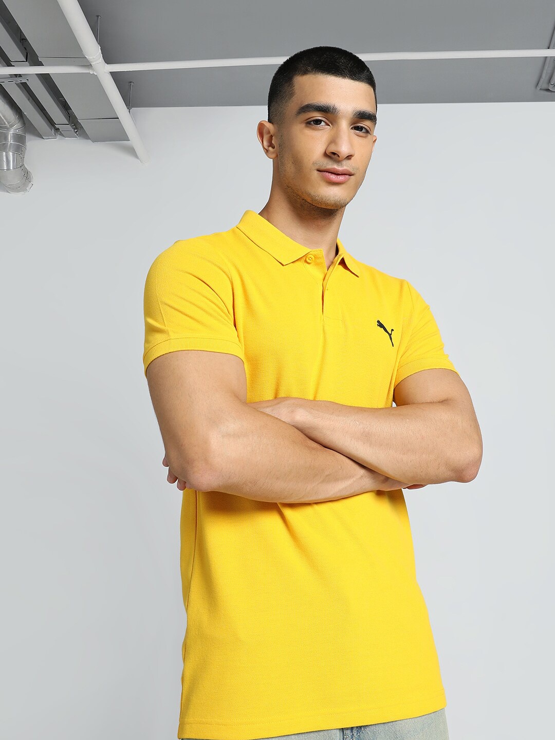 

Puma Slim Fit Polo T-Shirt, Yellow