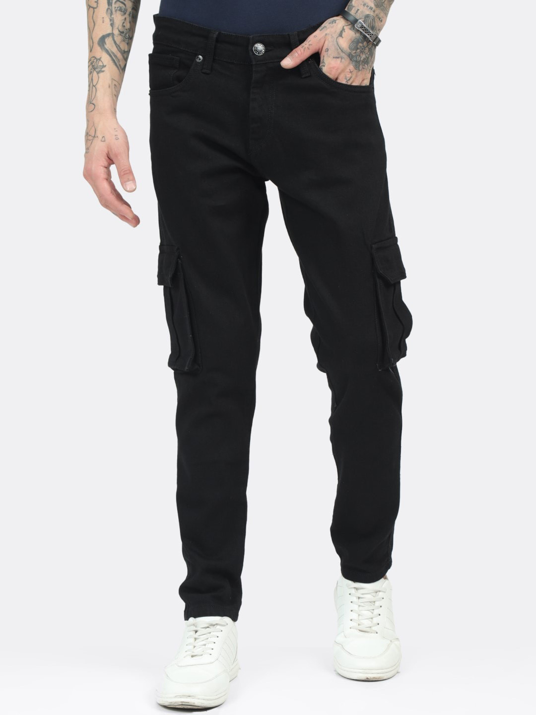 

BADMAASH Men Slim Fit Mid-Rise Clean Look Cotton Jeans, Yellow