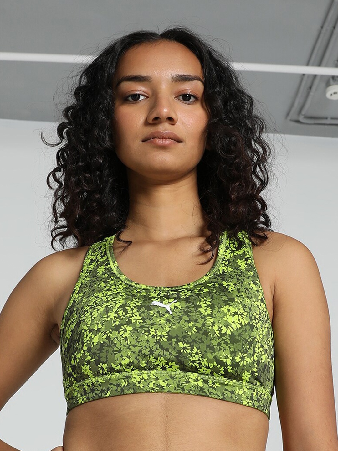 

Puma 4KEEPS Training Bra, Lime green