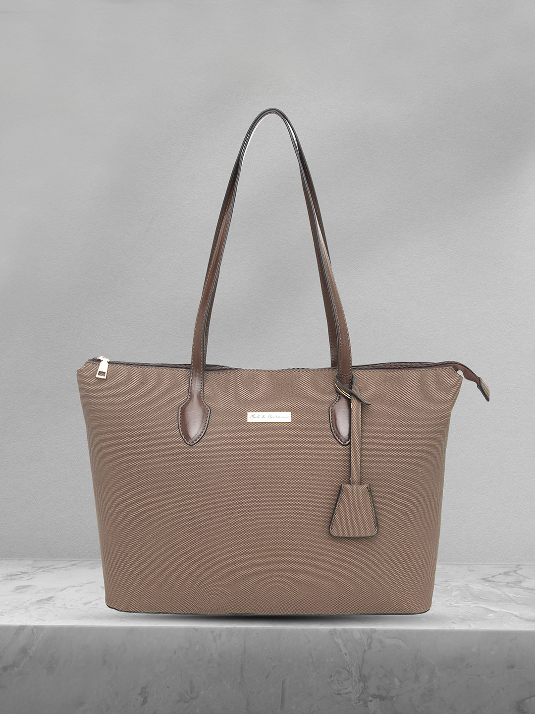 

Mast & Harbour Structured Laptop Shoulder Bag, Brown