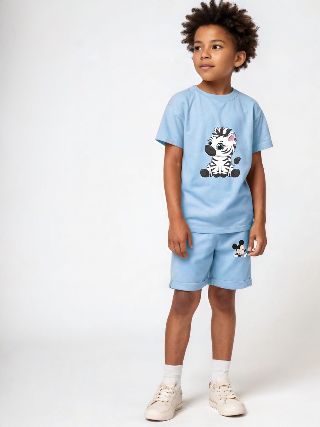 

x2o Kids Printed T-shirt with Shorts, Blue