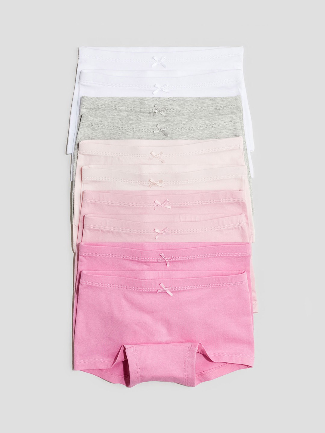 

H&M Girls 10-Pack Cotton Boxer Briefs, Pink