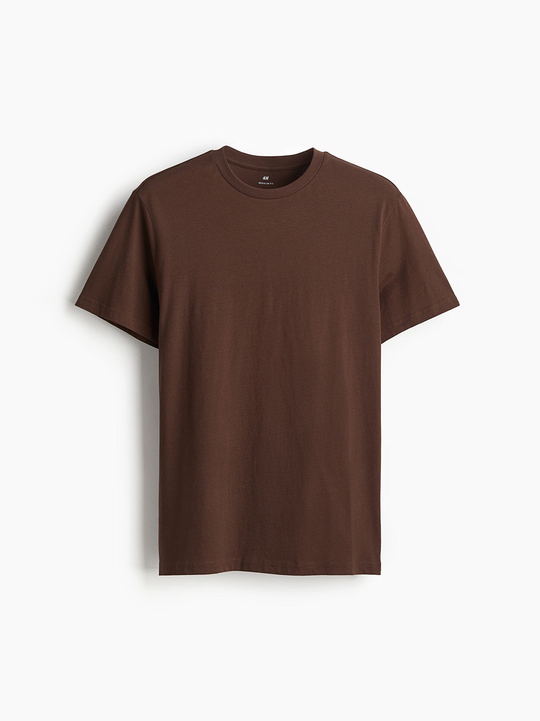 

H&M Men Pure Cotton T-Shirt, Brown