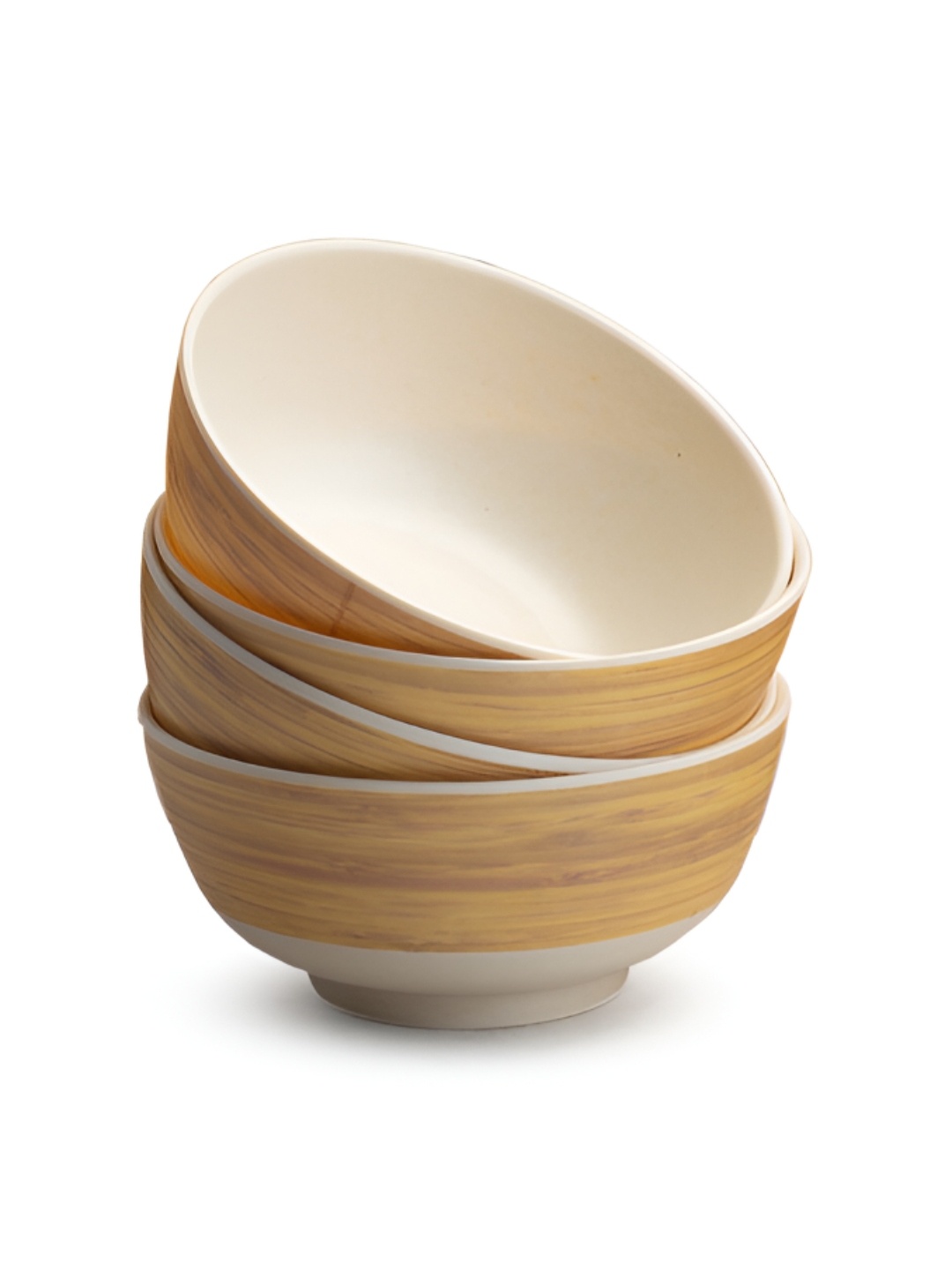 

Red Butler Wooden Design 4 Pieces Eco-Friendly Bamboo Bowl, Brown