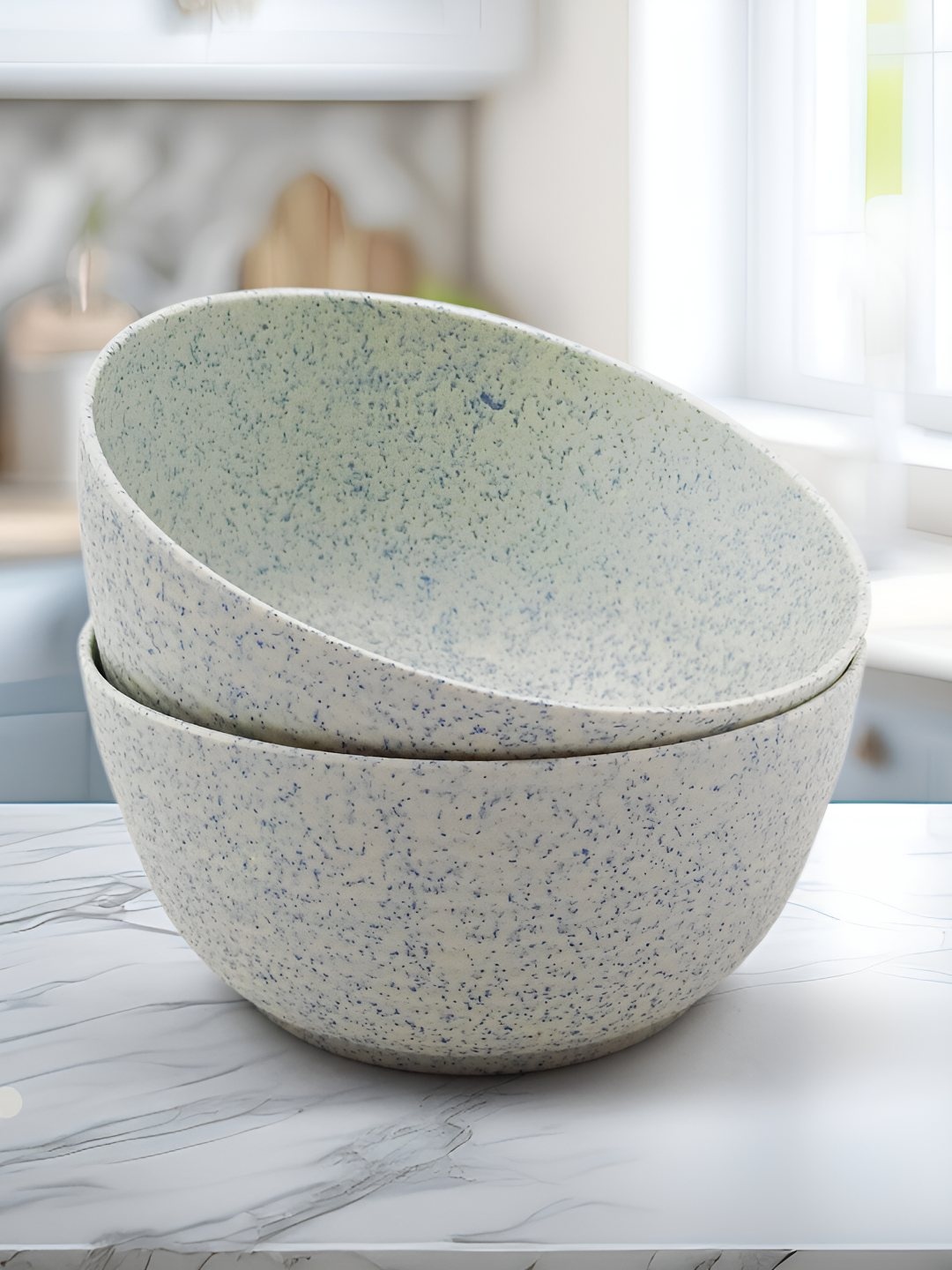 

Red Butler Pack of 2 Stonewash Design Eco-Friendly Bowl, Grey