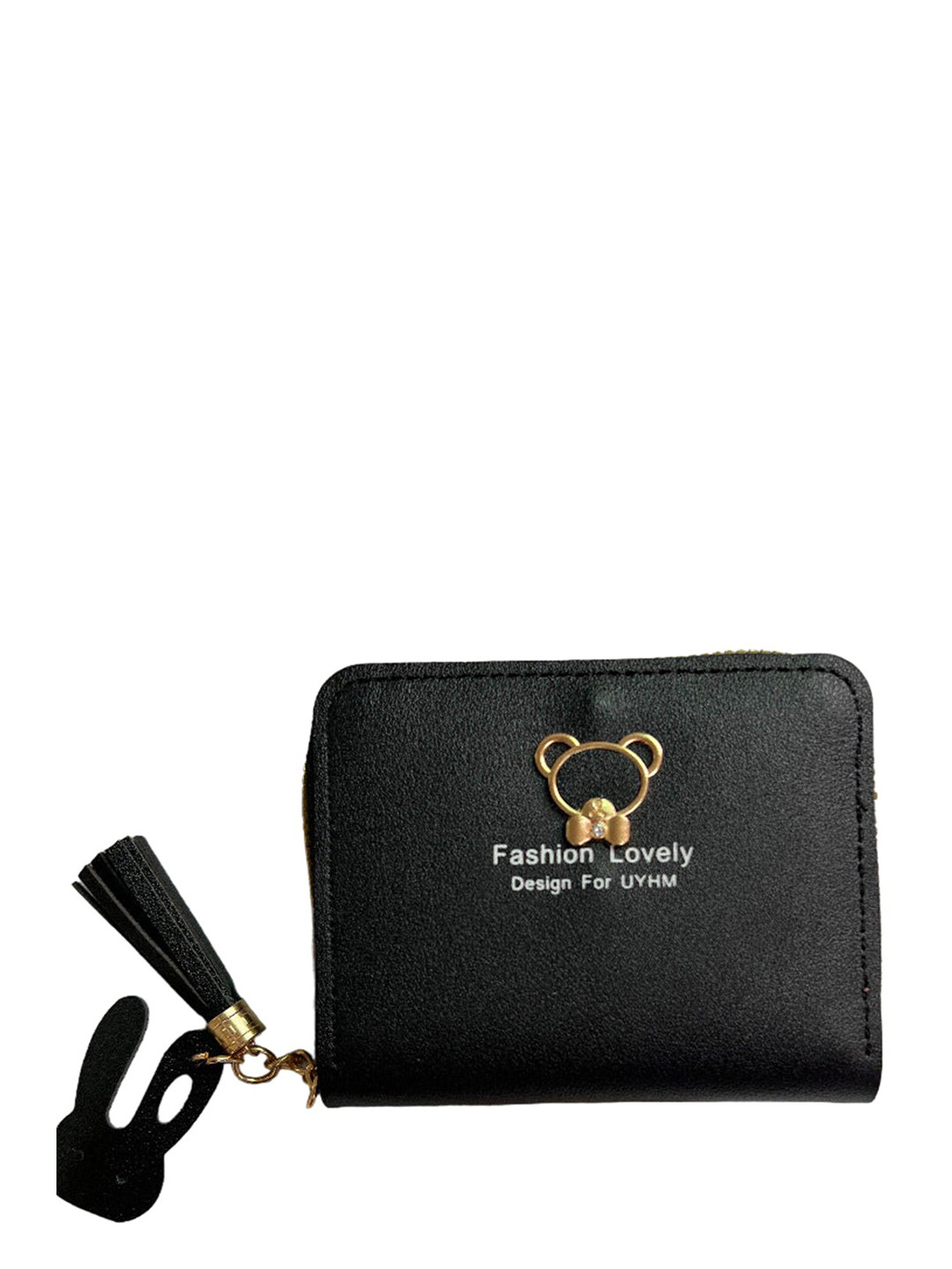 

SYGA Women Leather Two Fold Wallet, Black