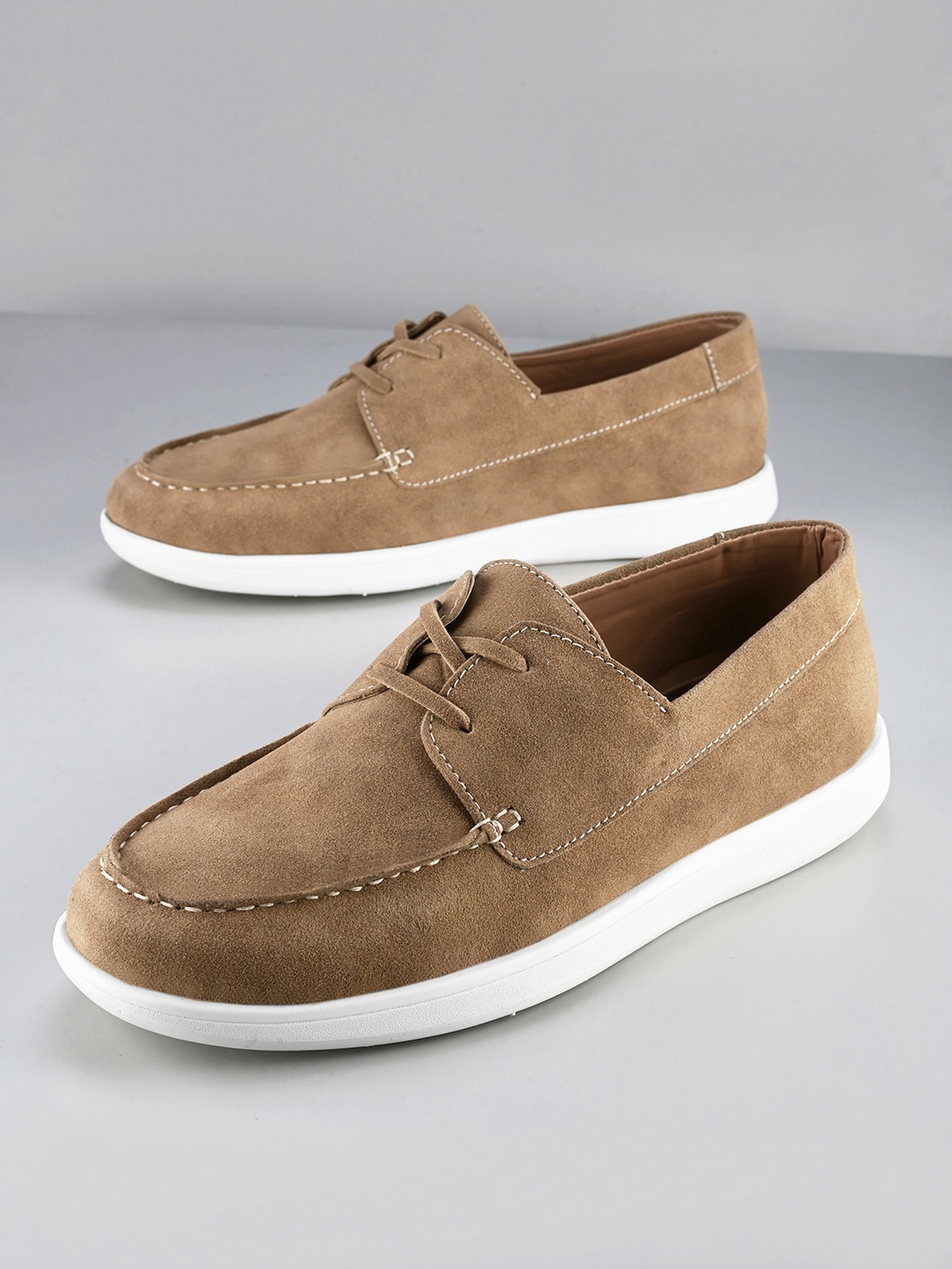 

Mast & Harbour Men Suede Derbys, Beige