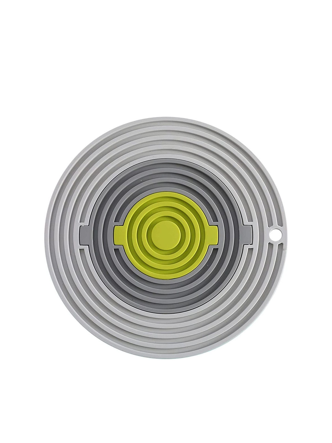 

P-Plus International Grey & Green Textured 3-in-1 Silicone Trivet