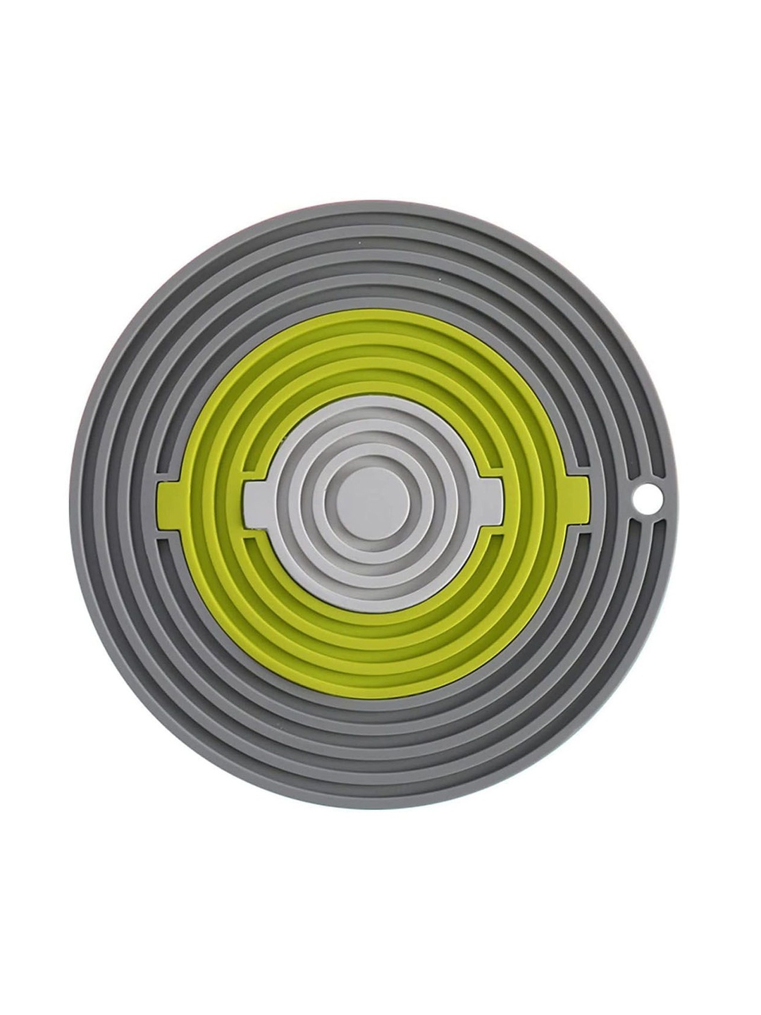 

P-Plus International Grey & Green 3 In 1 Silicone Trivet