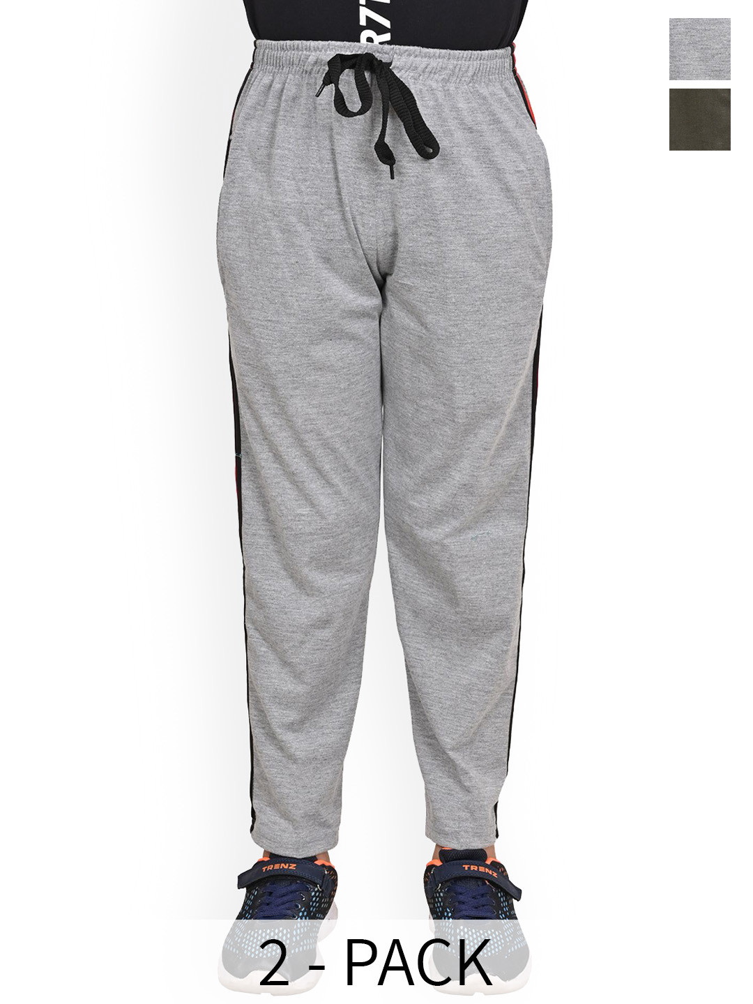 

BAESD Boys 2Pcs Cotton Track Pants, Grey
