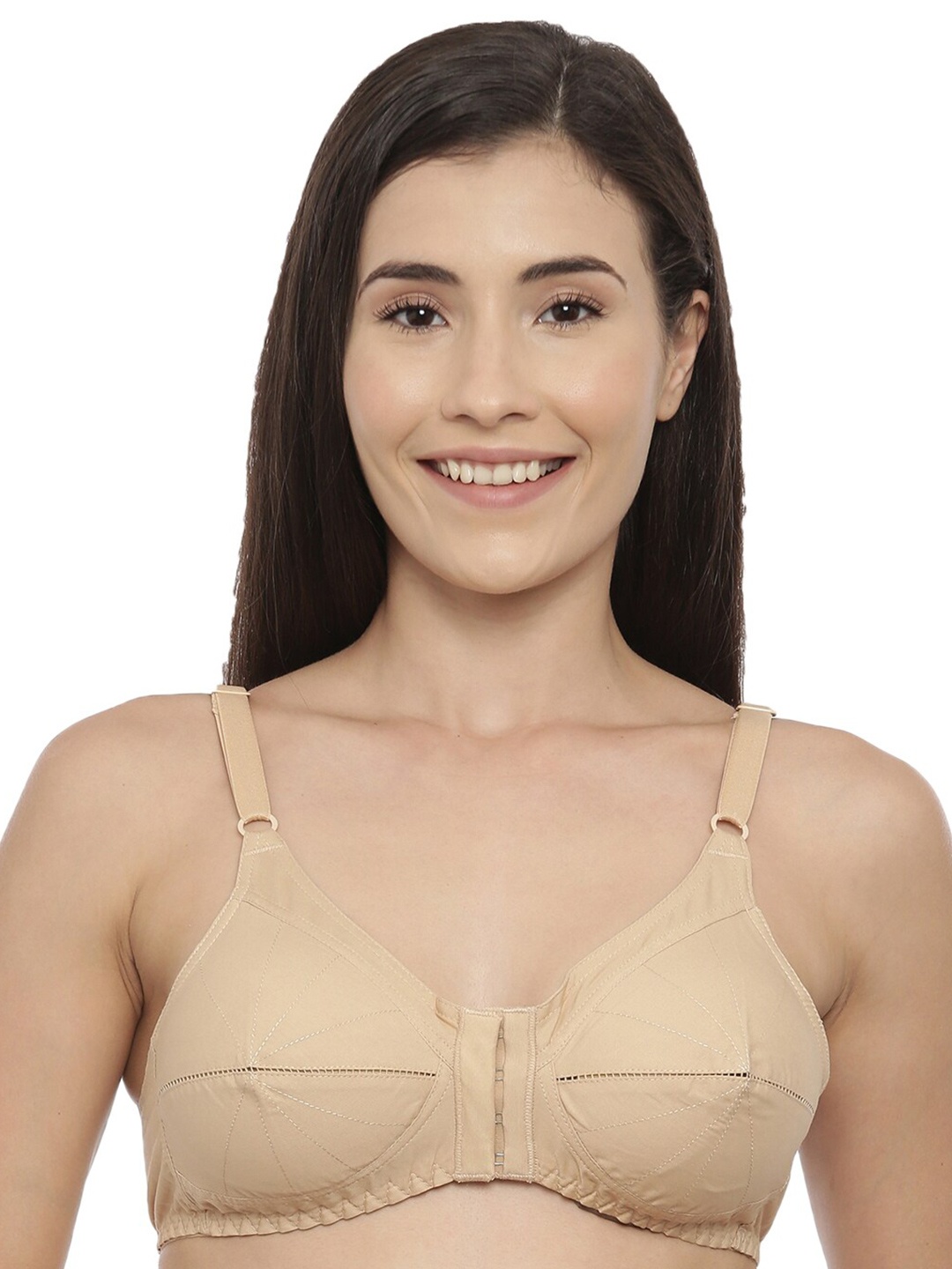 

BLOSSOM Full Coverage Non Padded Pure Cotton Everyday Bra-All Day Comfort, Beige