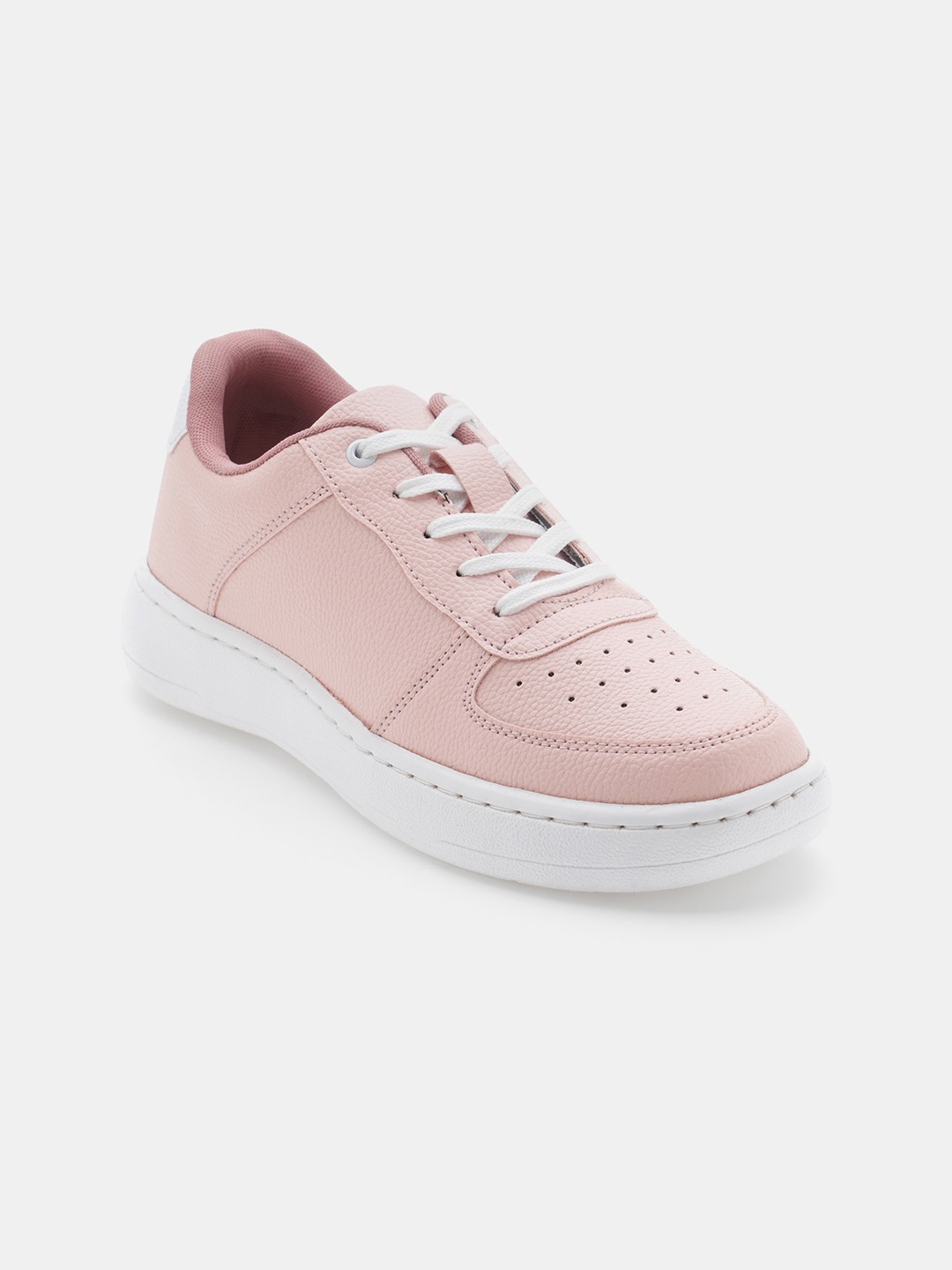 

R&B Women Colourblocked PU Sneakers, Pink