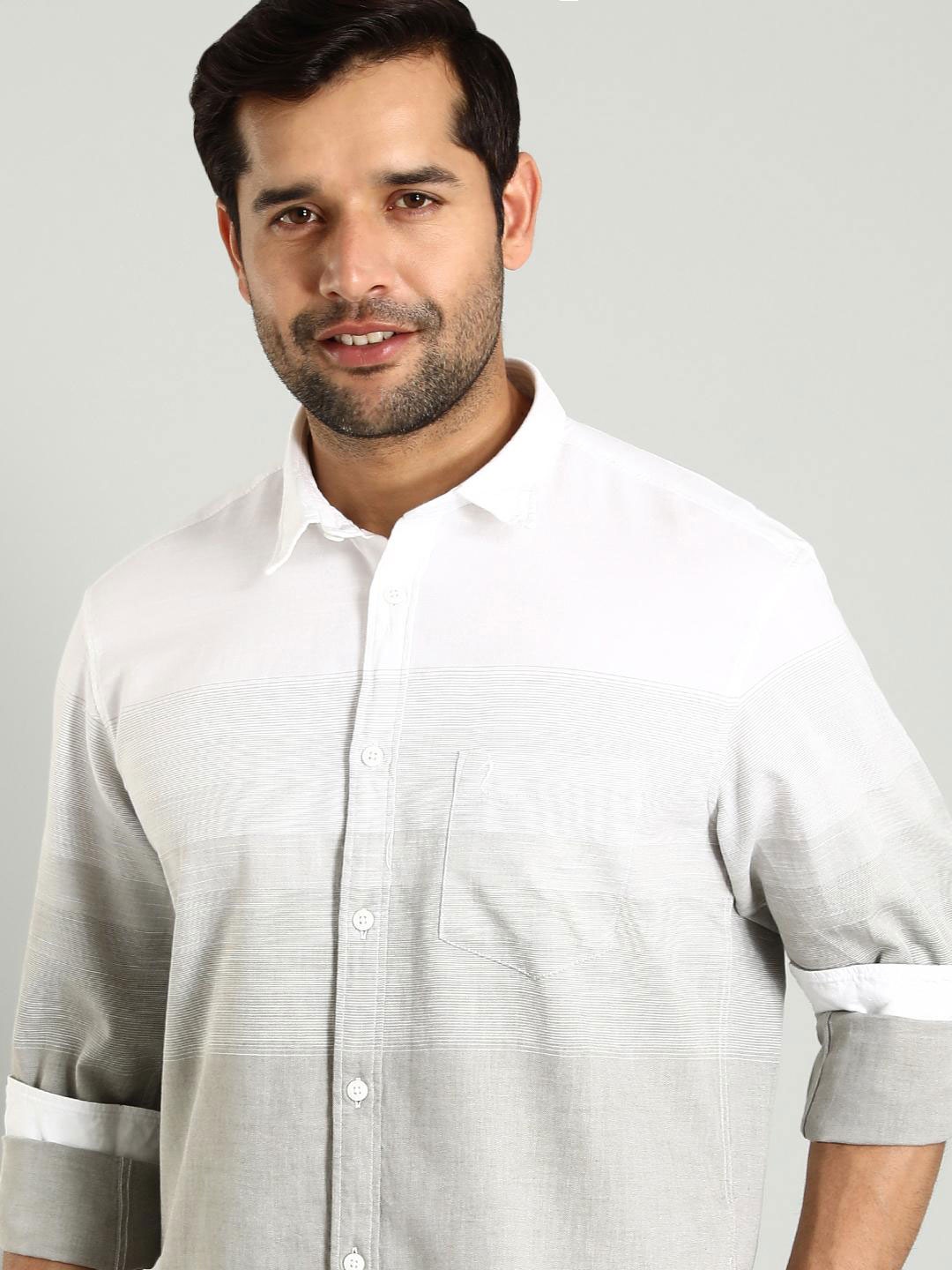 

Indian Terrain Classic Slim Fit Cotton Casual Shirt, White