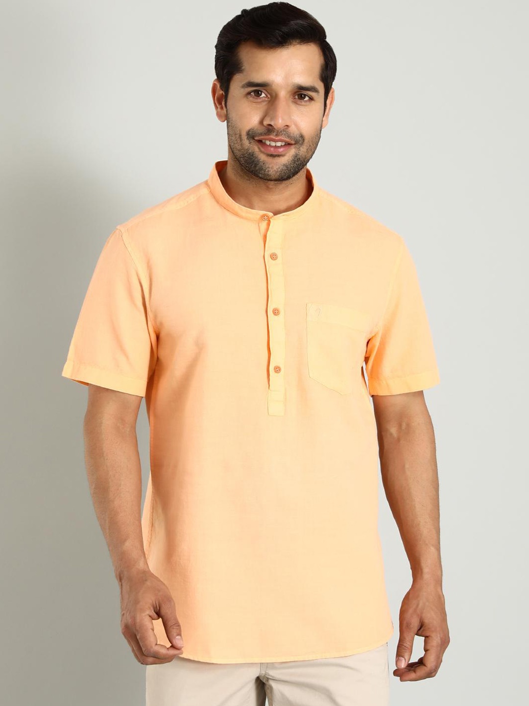 

Indian Terrain Classic Slim Fit Cotton Casual Shirt, Yellow