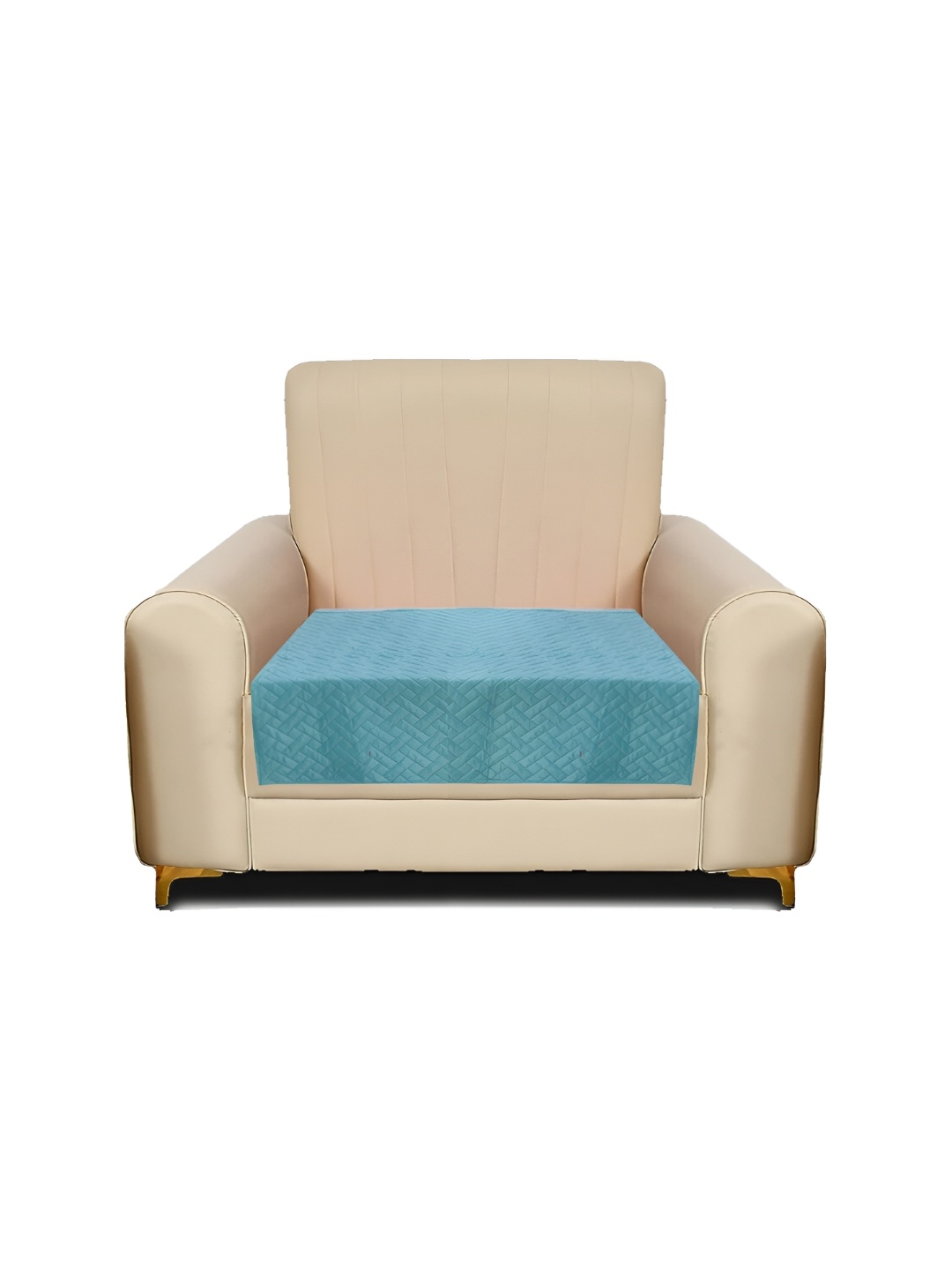 

RRC Turquoise Blue Velvet 1 Seater Sofa Cover