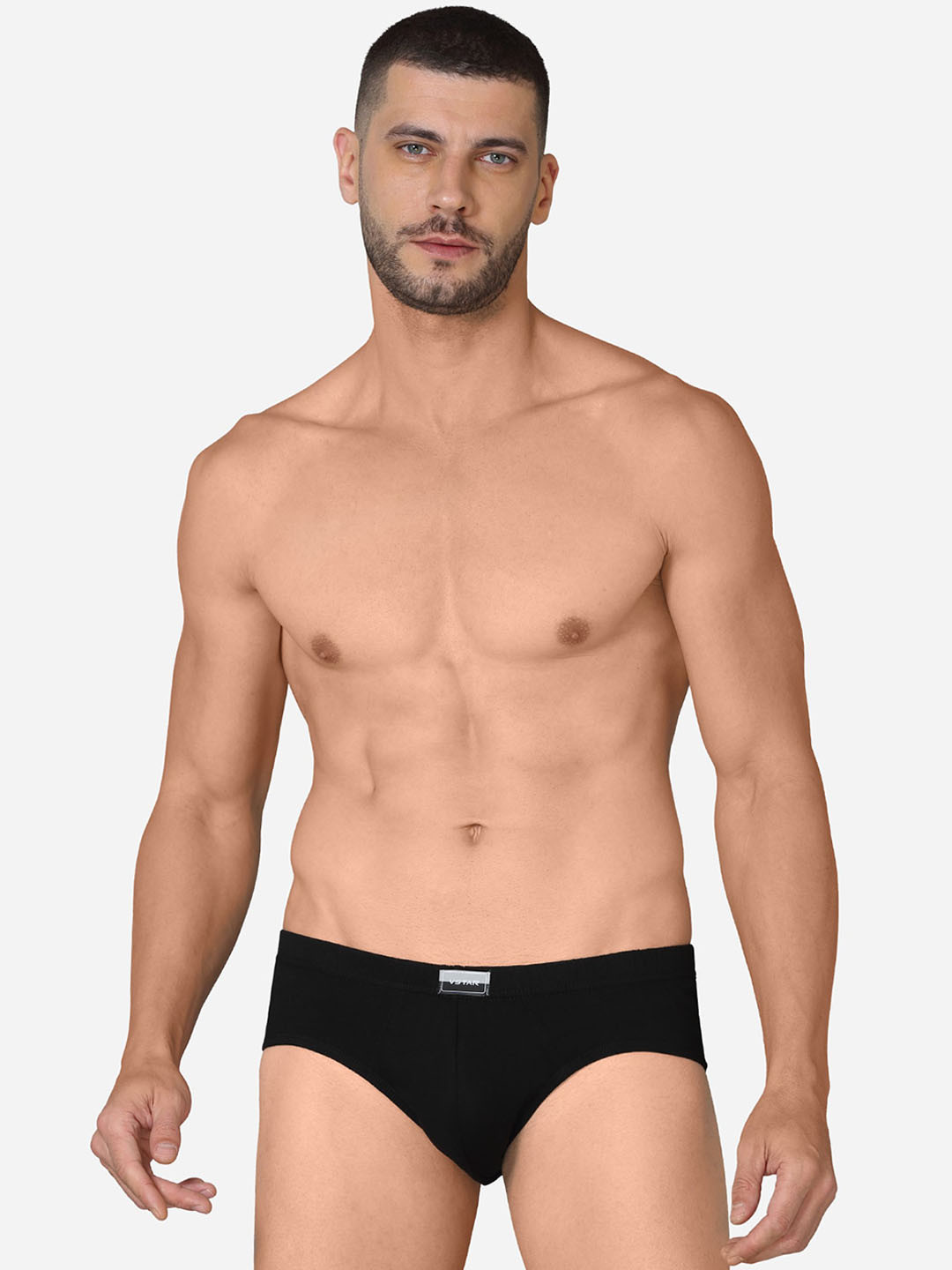 

VStar Solid Pack Of 2 Basic Briefs ACE NEO-2PCS-BLACK